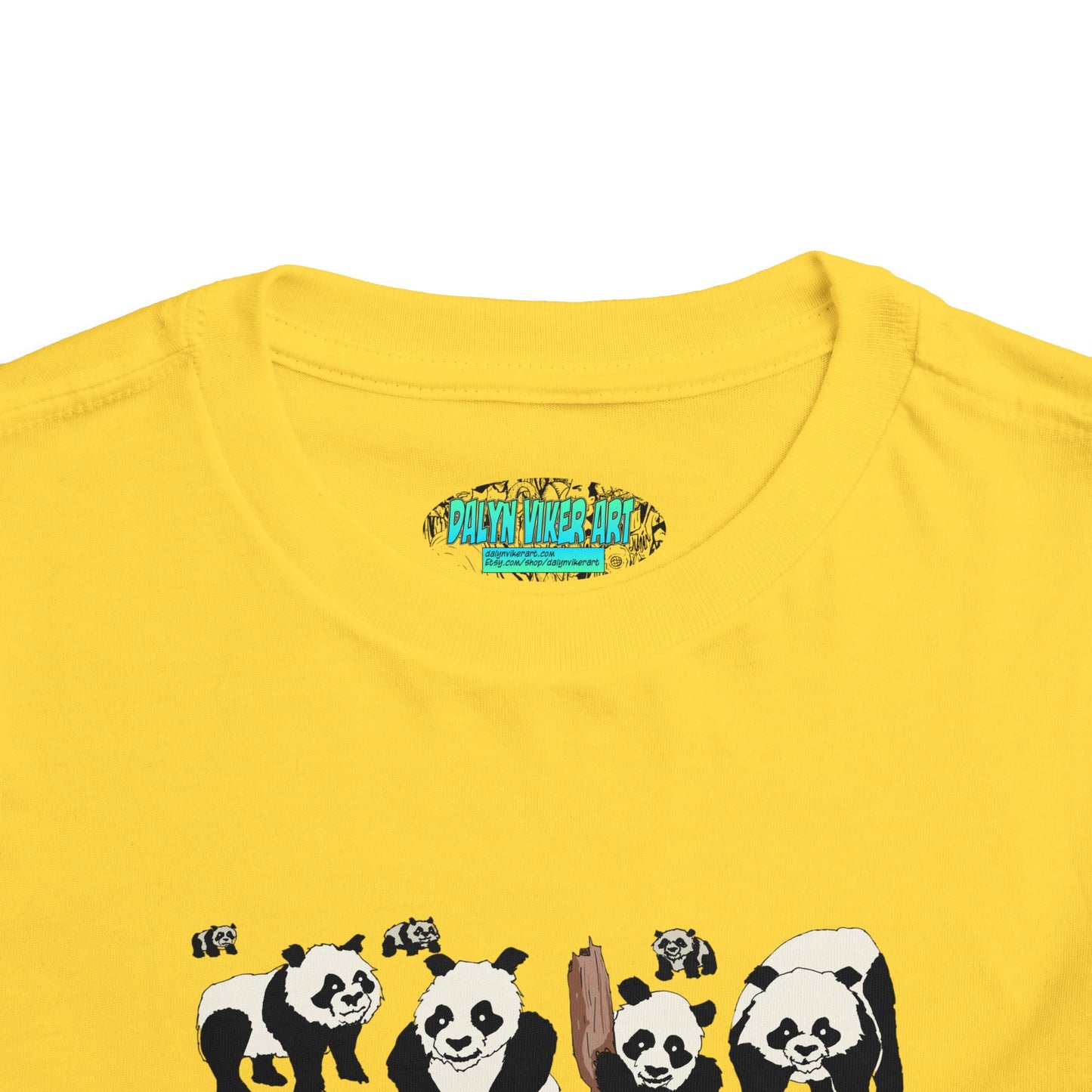 Panda Faces Toddler Tee — Cute Cartoon Panda Print