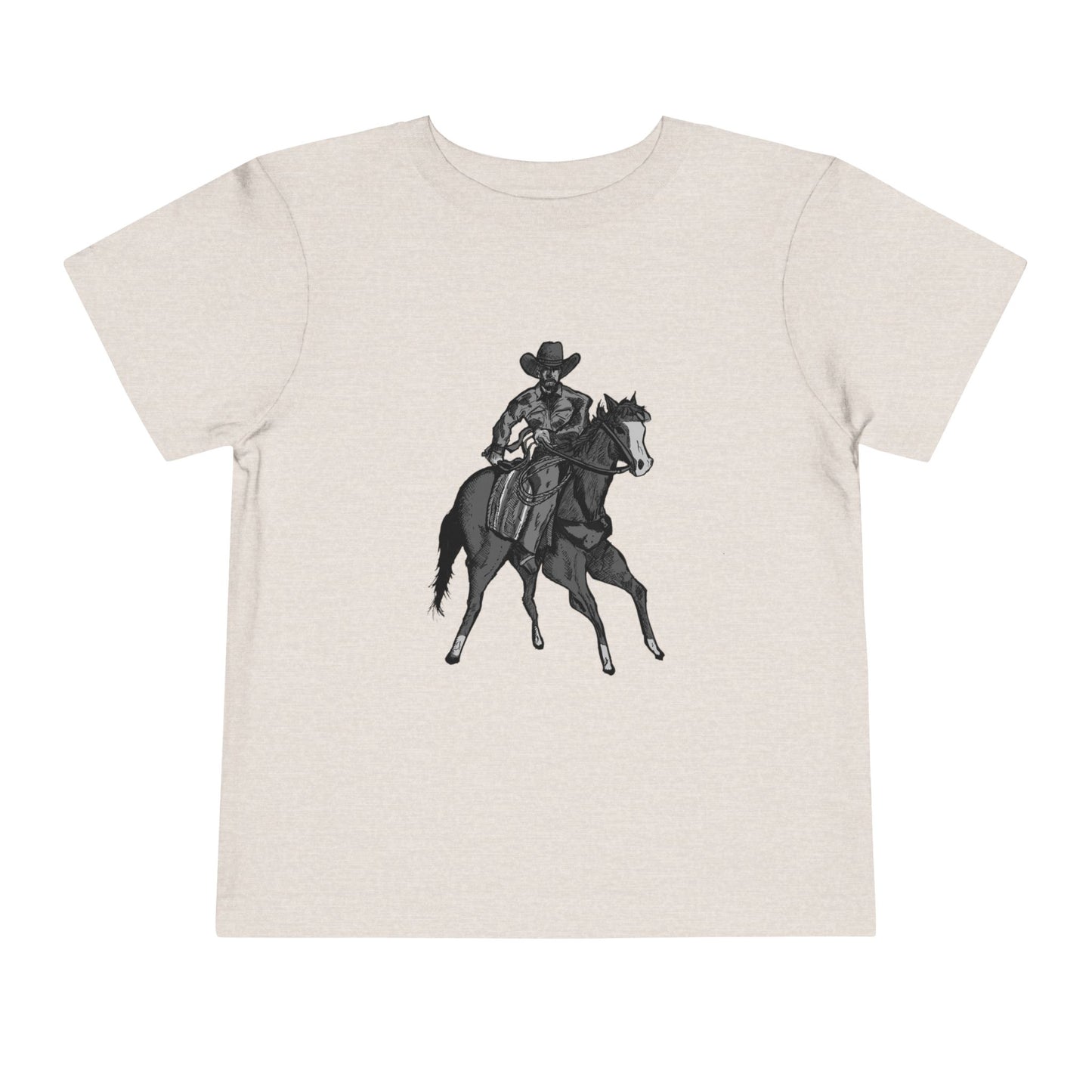 Toddler Western Cowboy Tee — Horseback Rider Graphic Shirt
