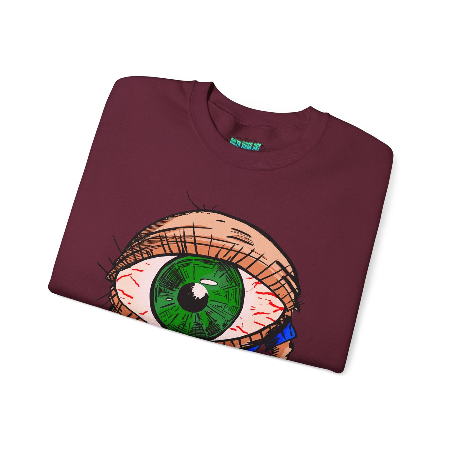 Terrif-EYE-ing Unique Cartoon Eye Sweatshirt - Unisex Heavy Blend™