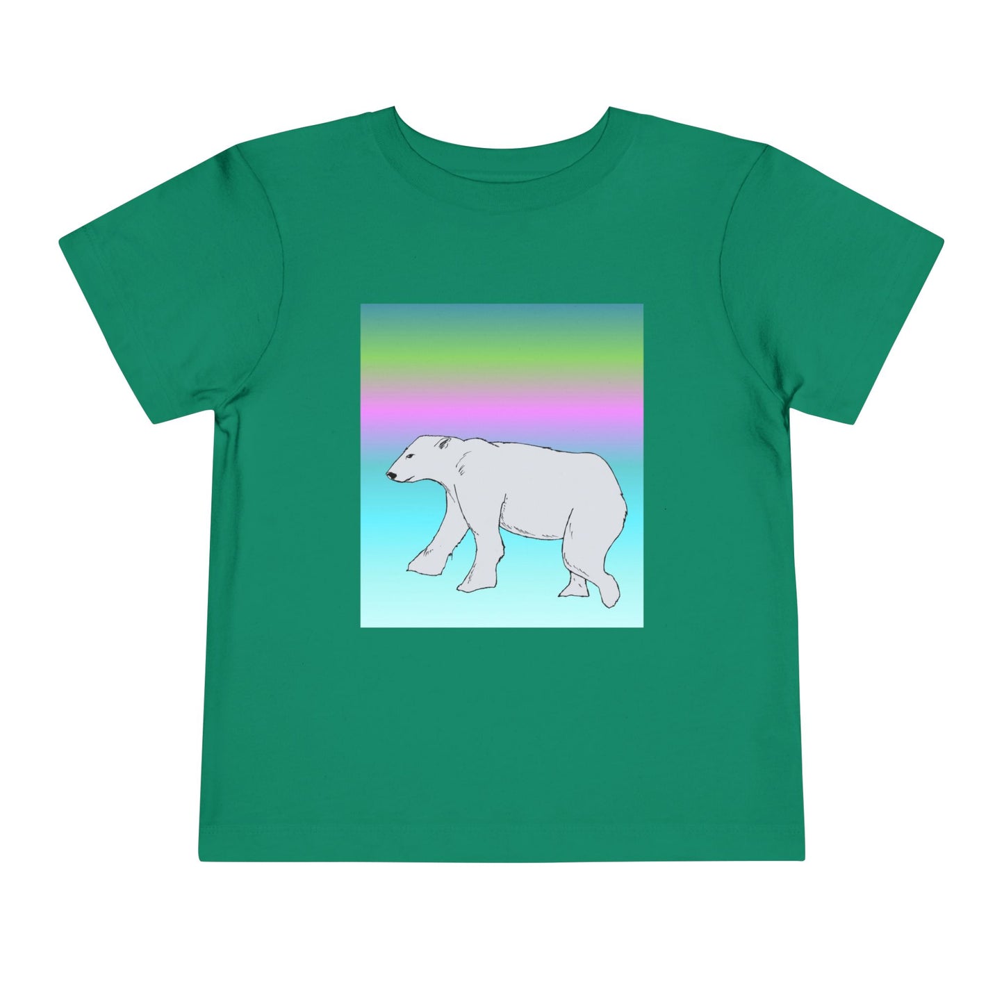 Toddler Tee — Pastel Polar Bear Graphic Shirt