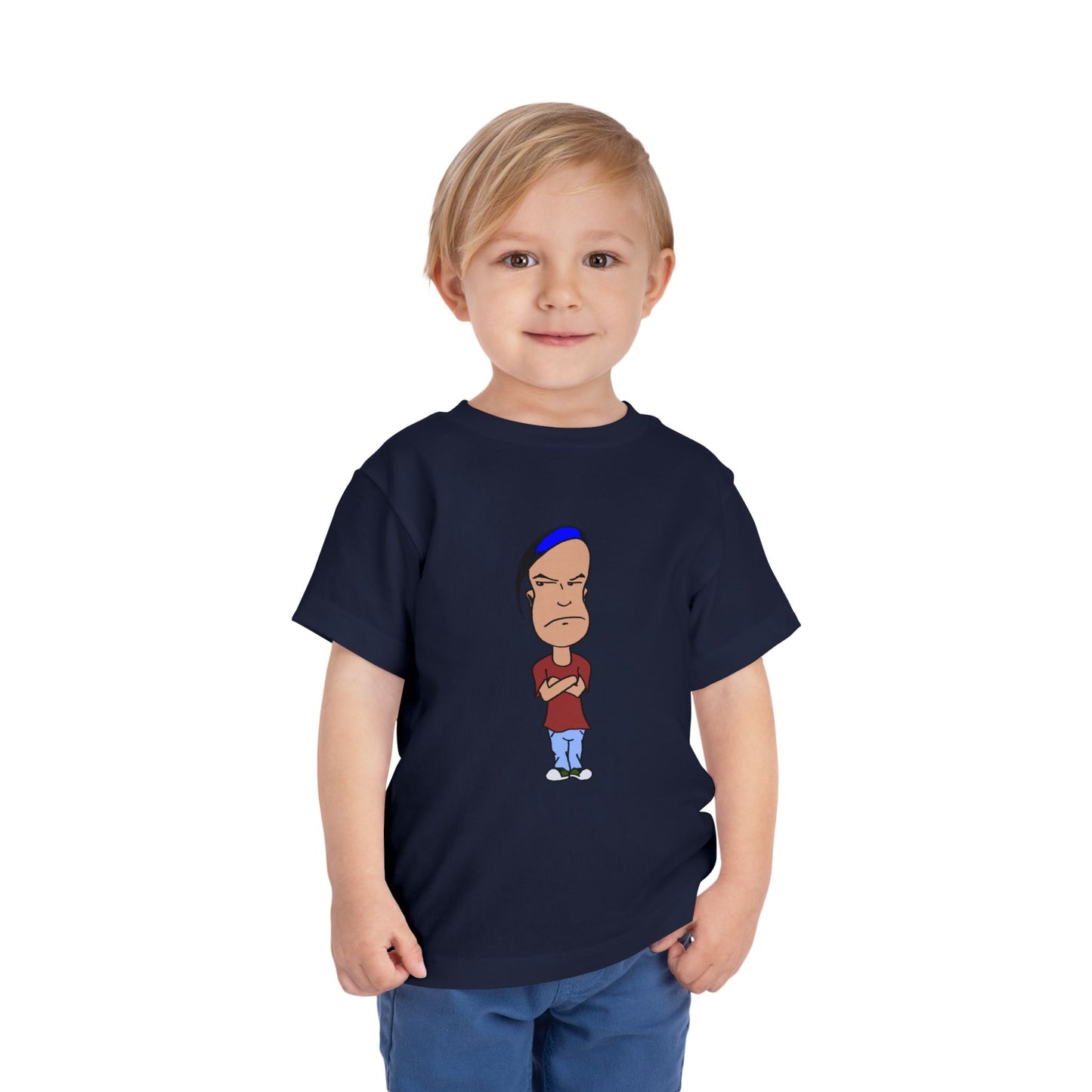 Smug Grumpy Kid Cartoon Toddler Tee