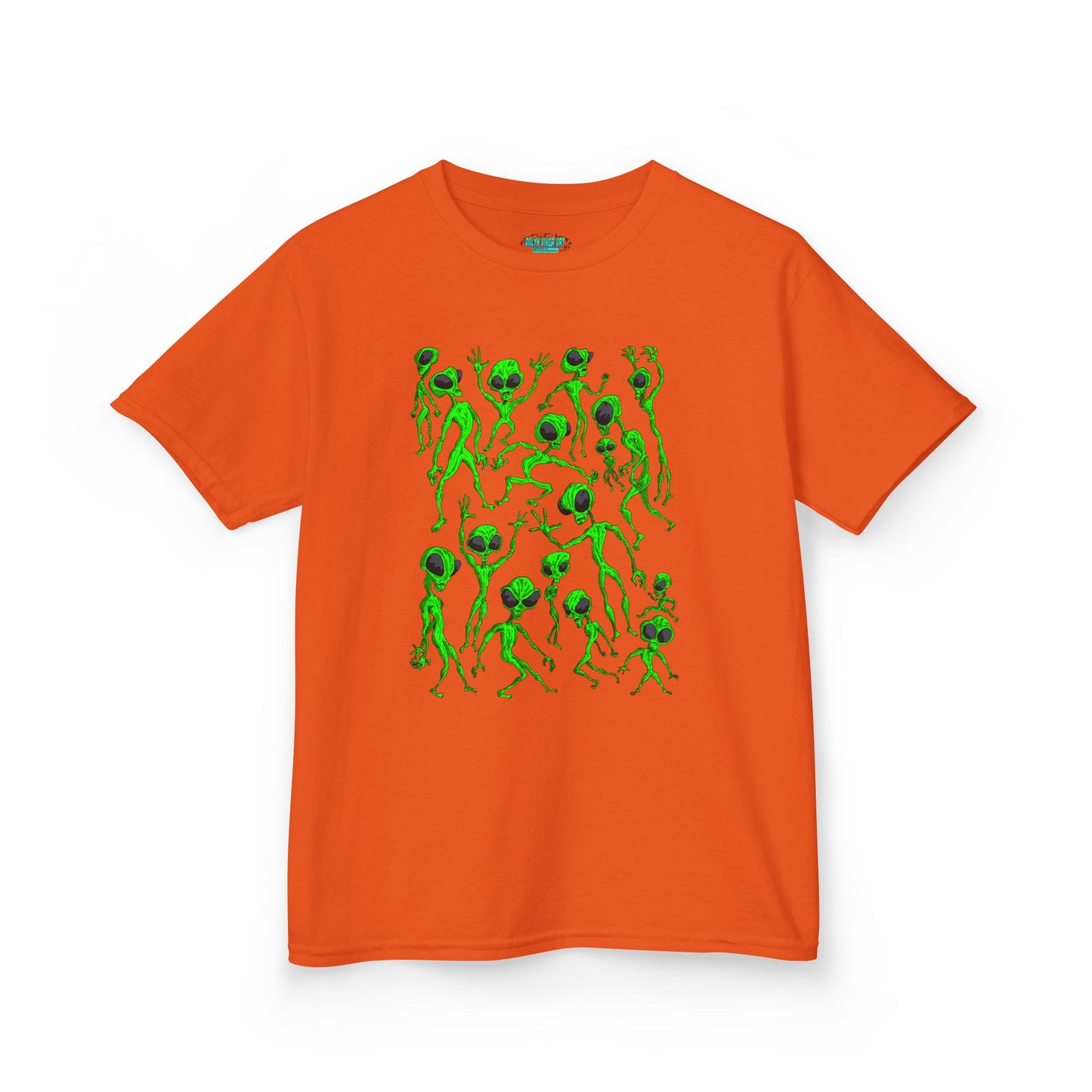 Kids Alien Dance Party T‑Shirt — Fun Green Alien Graphic Tee for Children