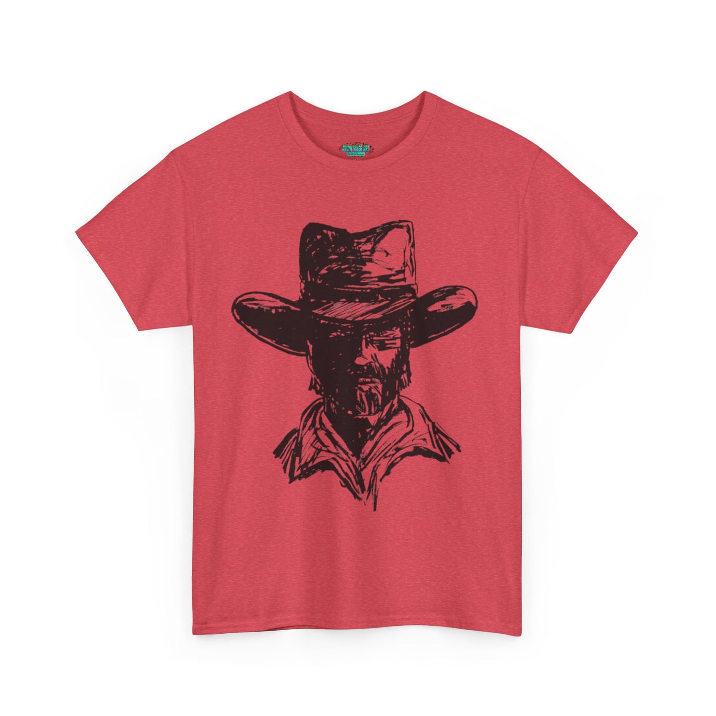 Rustic Cowboy Graphic Unisex Heavy Cotton Tee