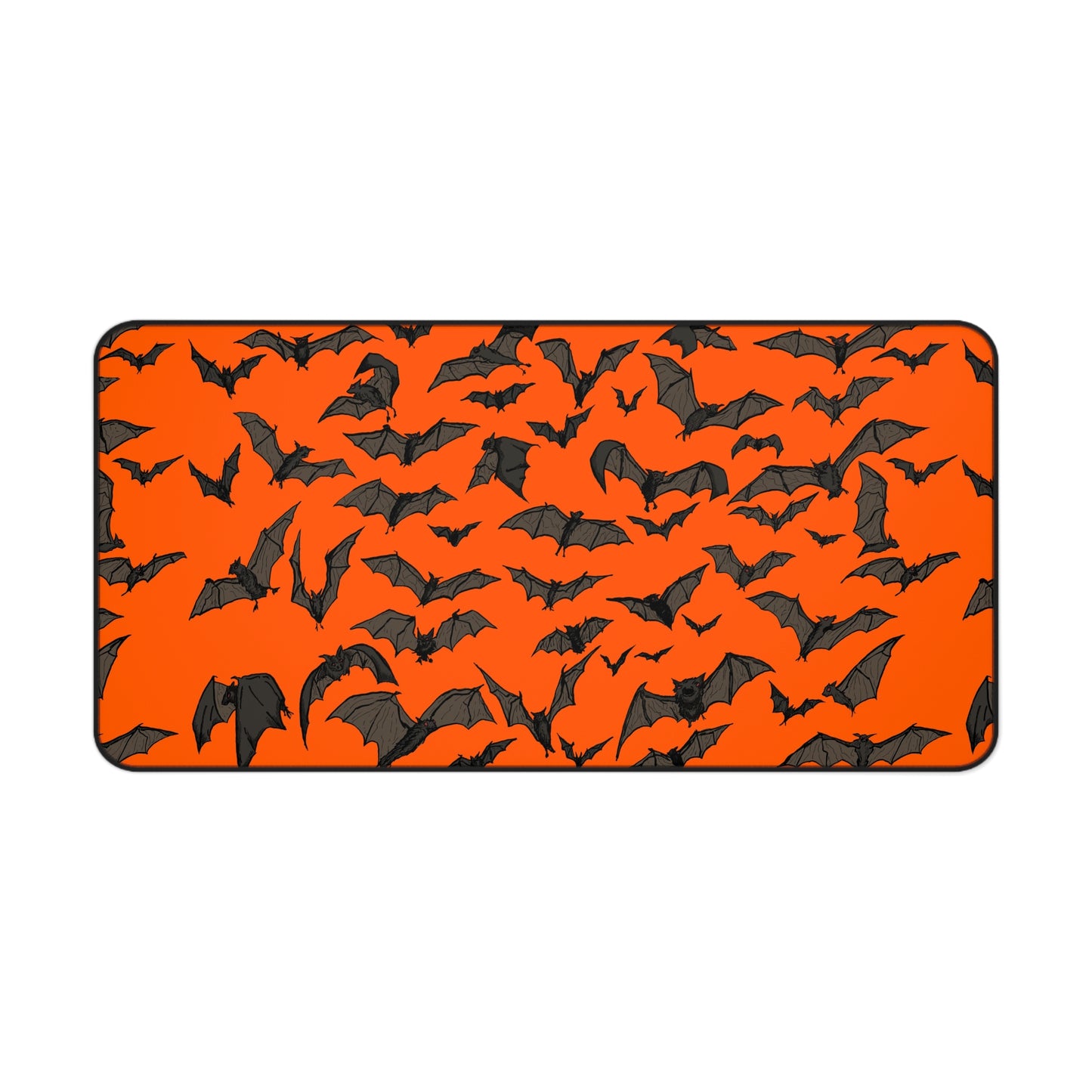 Halloween Bat Desk Mat, Office Decor, Gamer Mat, Halloween Gift, Bat Themed Desk Accessory
