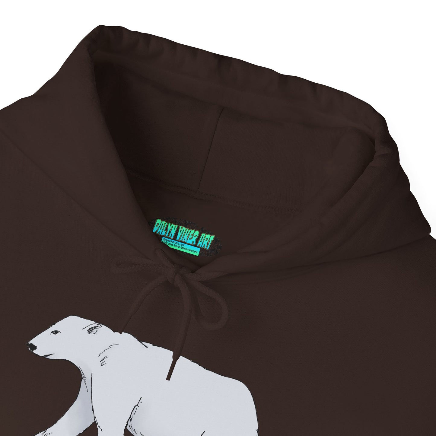 Cozy Polar Bear Hoodie - Warm Winter Fashion, Unisex Sweatshirt, Gift for Animal Lovers, Perfect for Cold Days, Cute Outdoor Wear