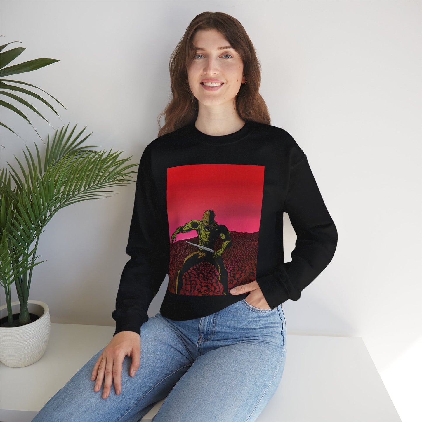 Retro Skull Master Graphic Unisex Crewneck Sweatshirt