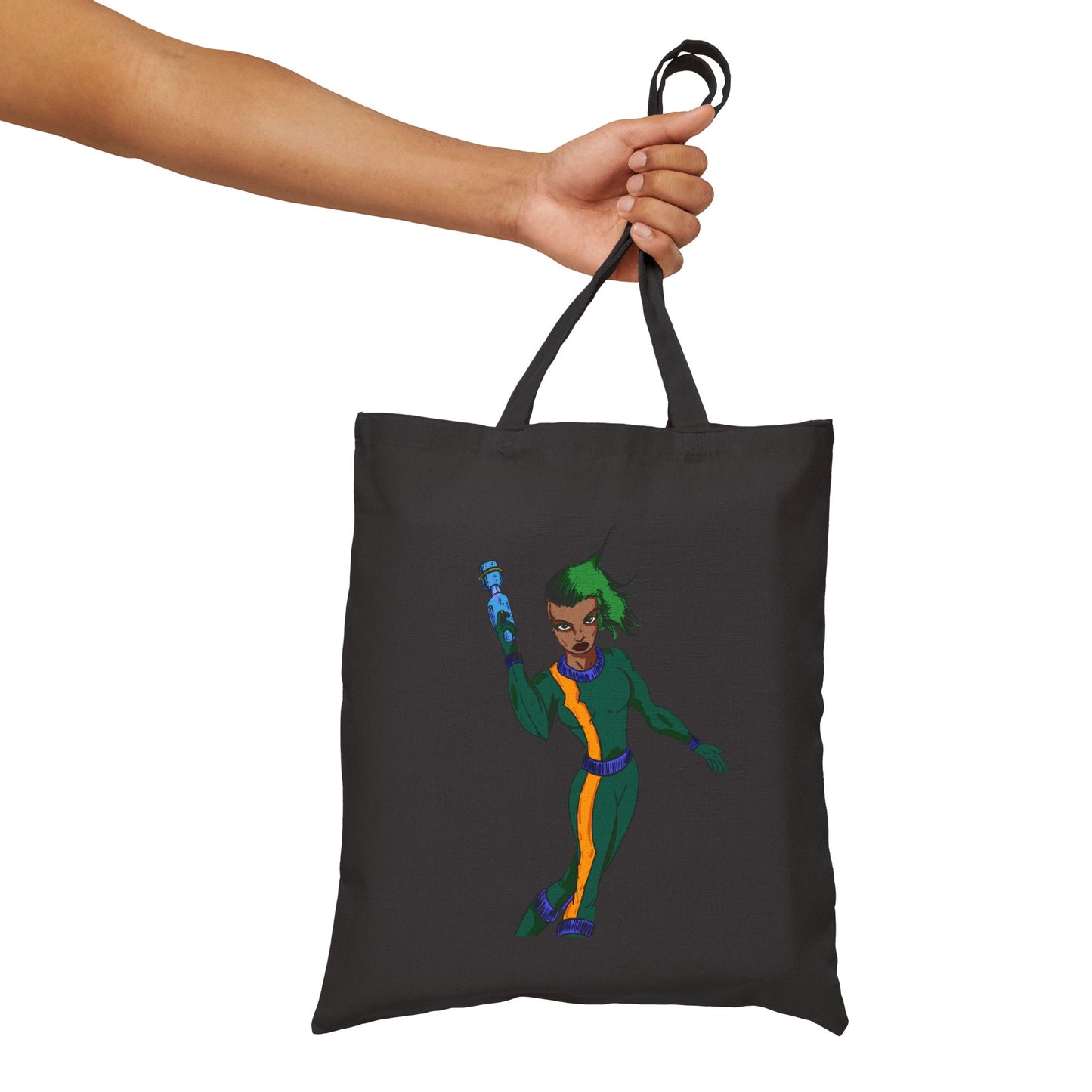 Galaxy Superhero Tote — Eco Canvas Grocery & Book Bag