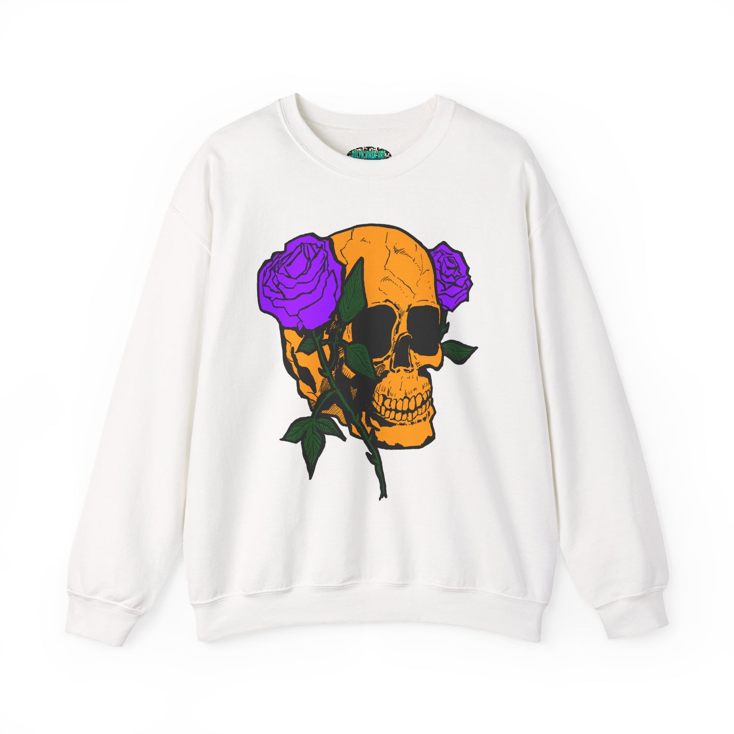 Skull & Roses Sweatshirt - Unisex Heavy Blend™ Crewneck