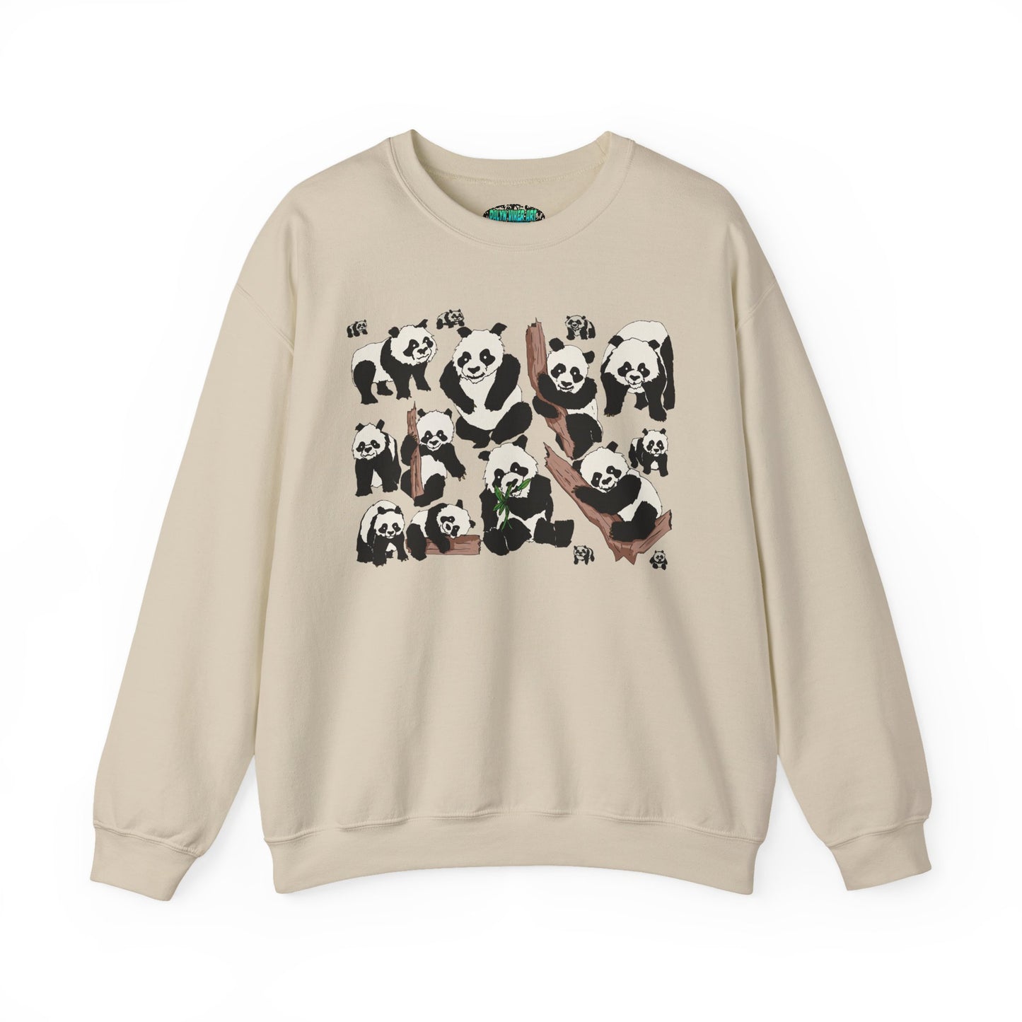 Cozy Panda Crewneck Sweatshirt - Soft Unisex Heavy Blend