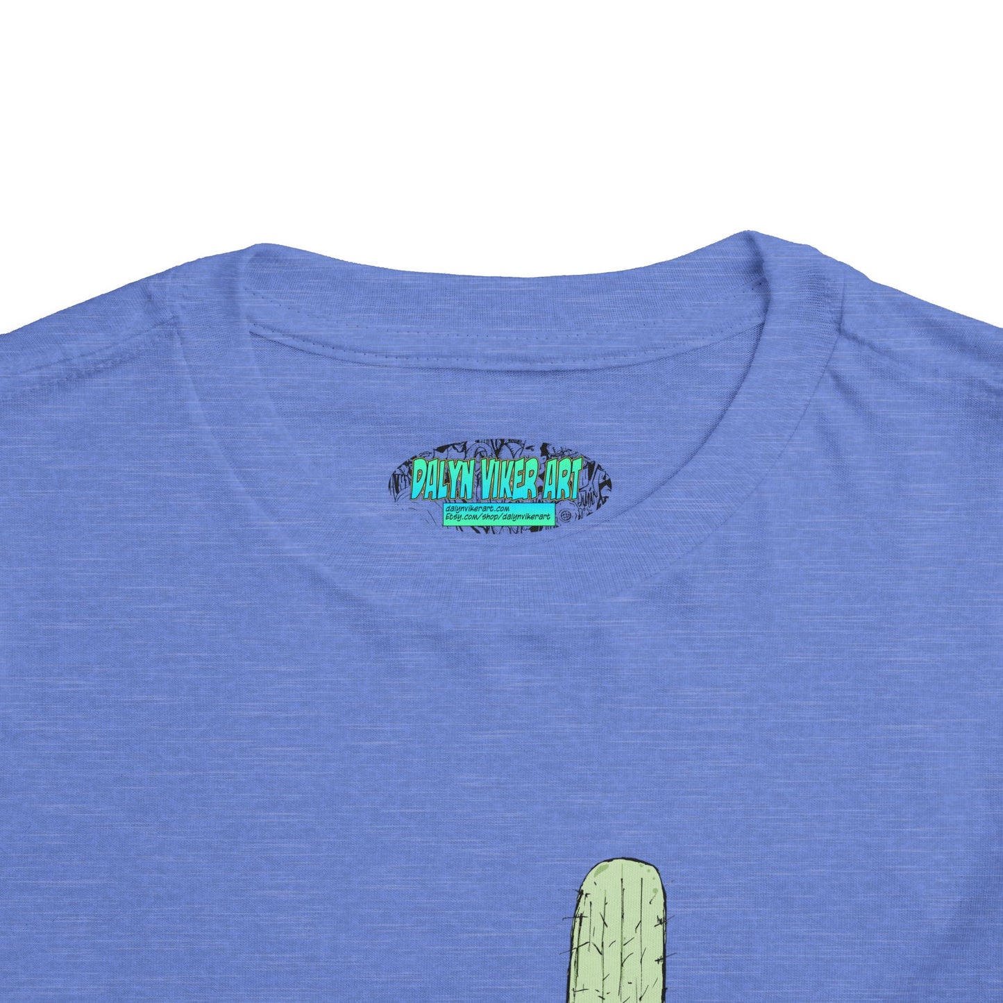 Toddler Tee — Desert Cactus with Guitar Graphic