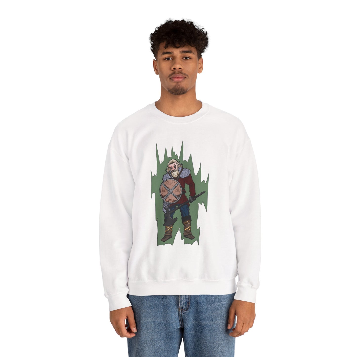 Viking Warrior Sweatshirt - Unisex Heavy Blend Crewneck