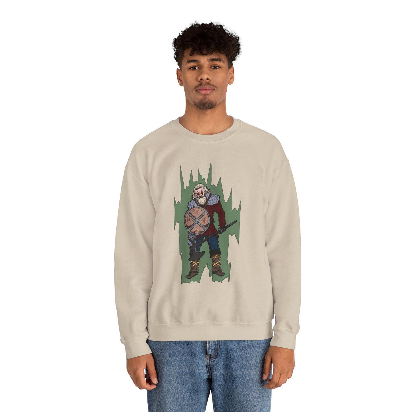 Viking Warrior Sweatshirt - Unisex Heavy Blend Crewneck