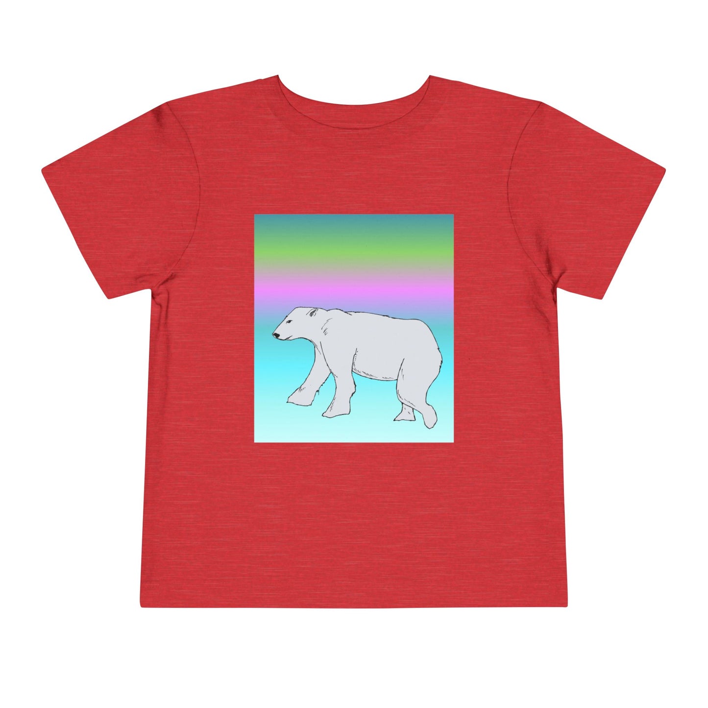 Toddler Tee — Pastel Polar Bear Graphic Shirt