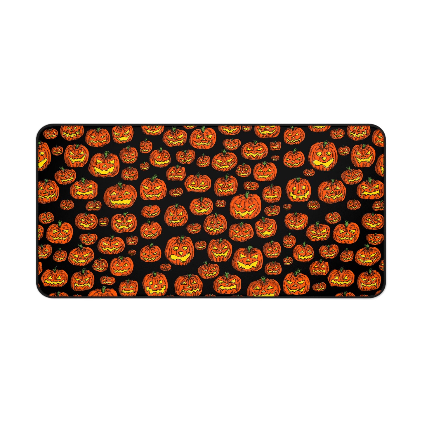 Halloween Pumpkin Desk Mat, Spooky Office Decor, Fall Workspace Aesthetic, Gift for Halloween Lovers, Pumpkin Patch Design