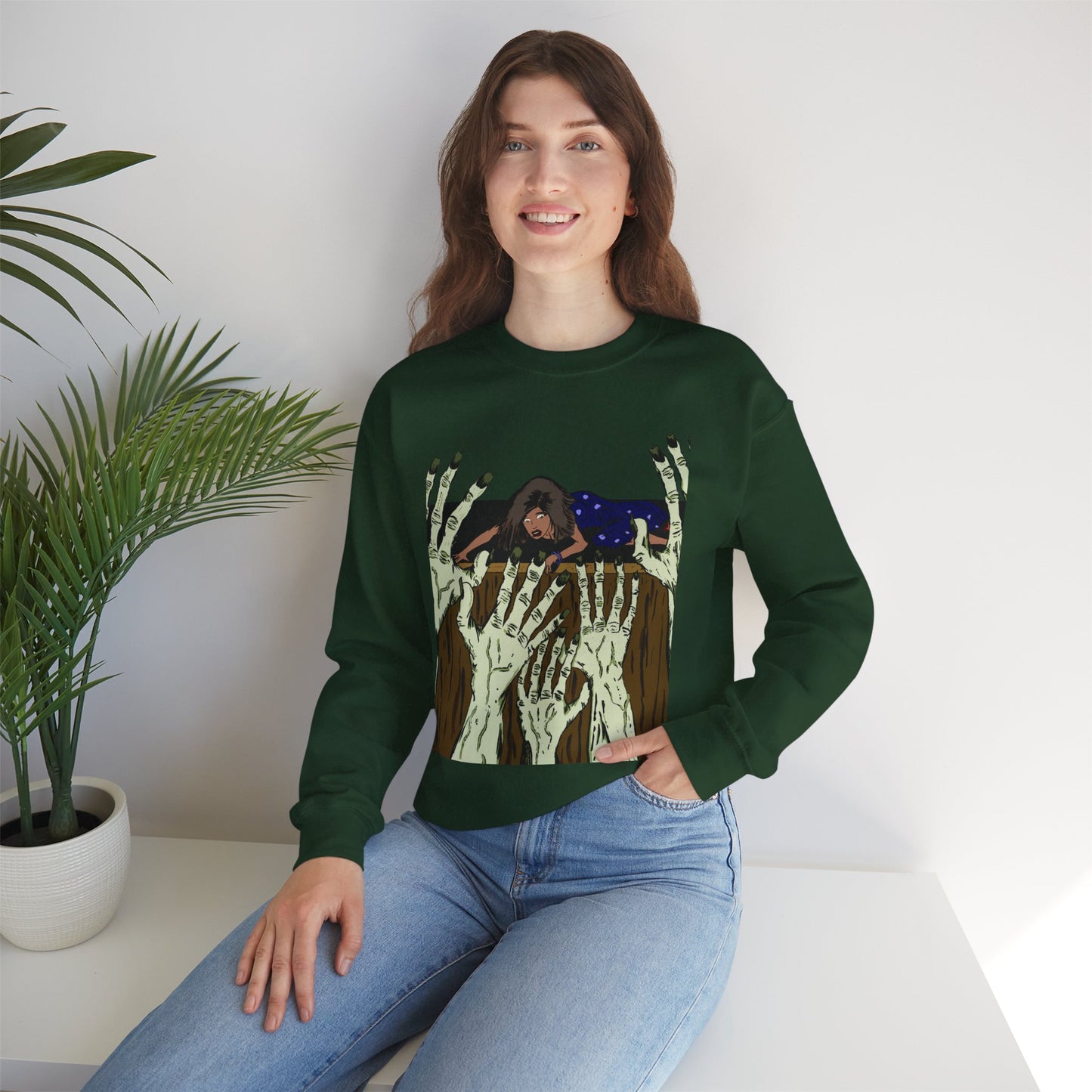 Haunting Hands Crewneck Sweatshirt - Unisex Heavy Blend™