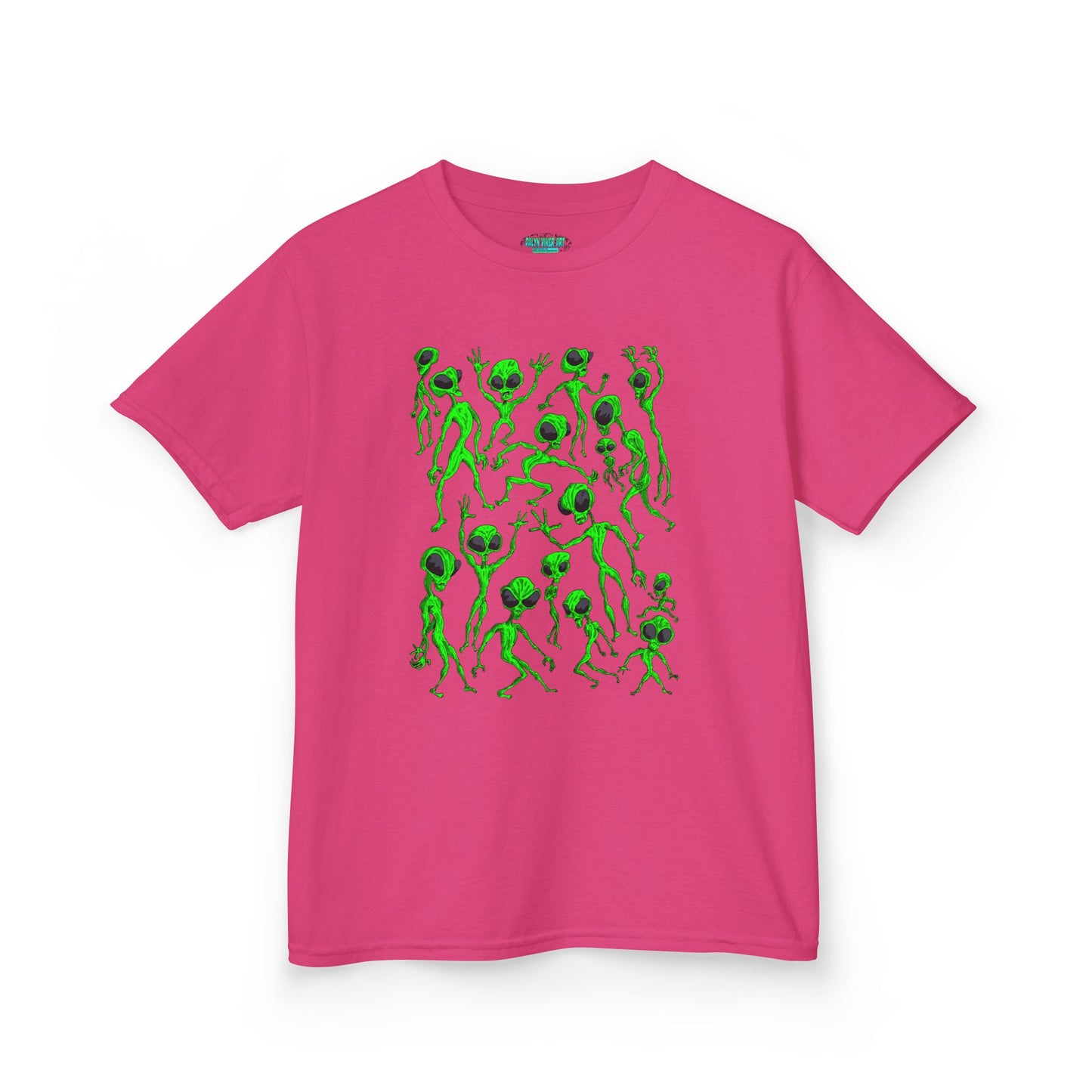 Kids Alien Dance Party T‑Shirt — Fun Green Alien Graphic Tee for Children