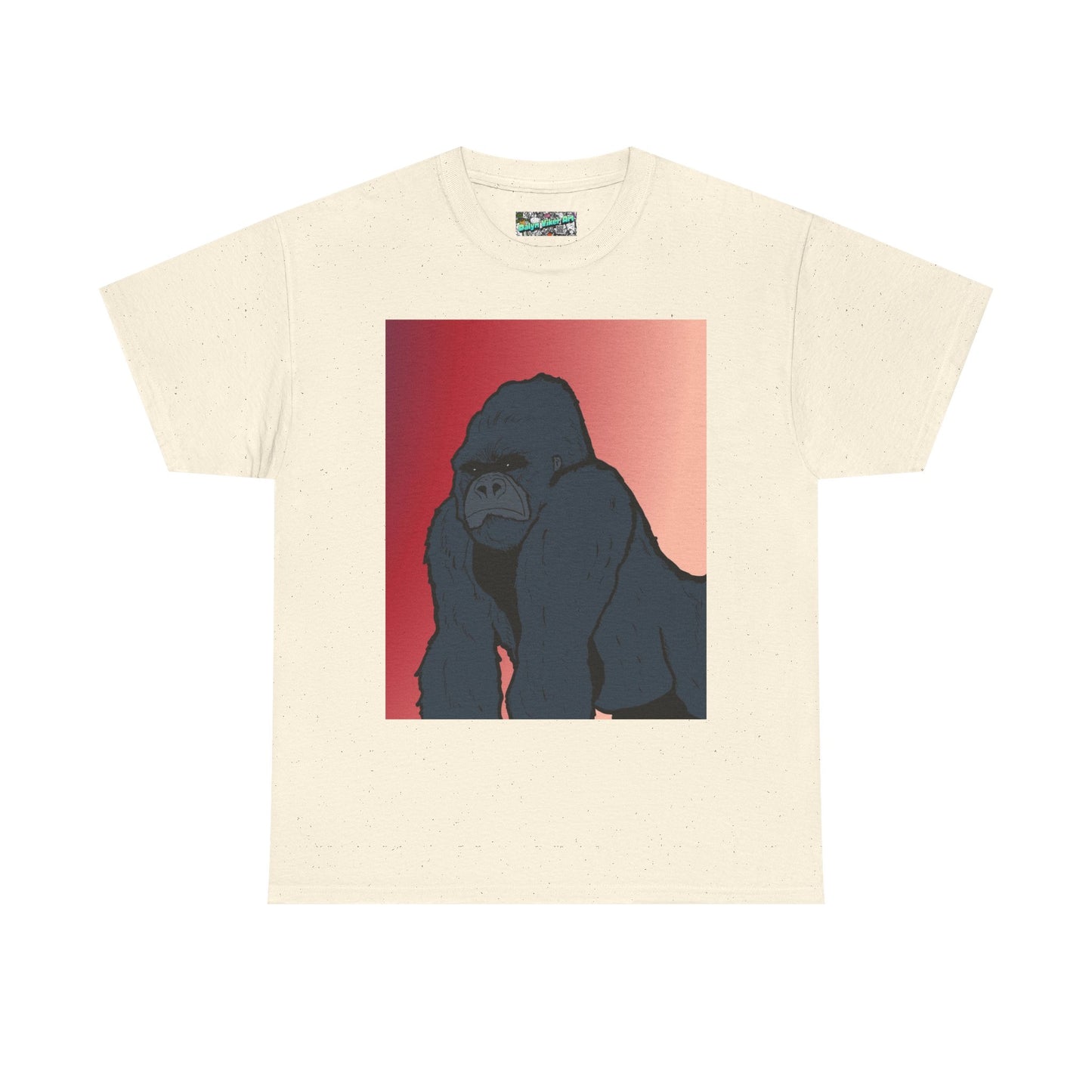 Gorilla Graphic Tee — Vintage Sunset Primate Illustration Shirt