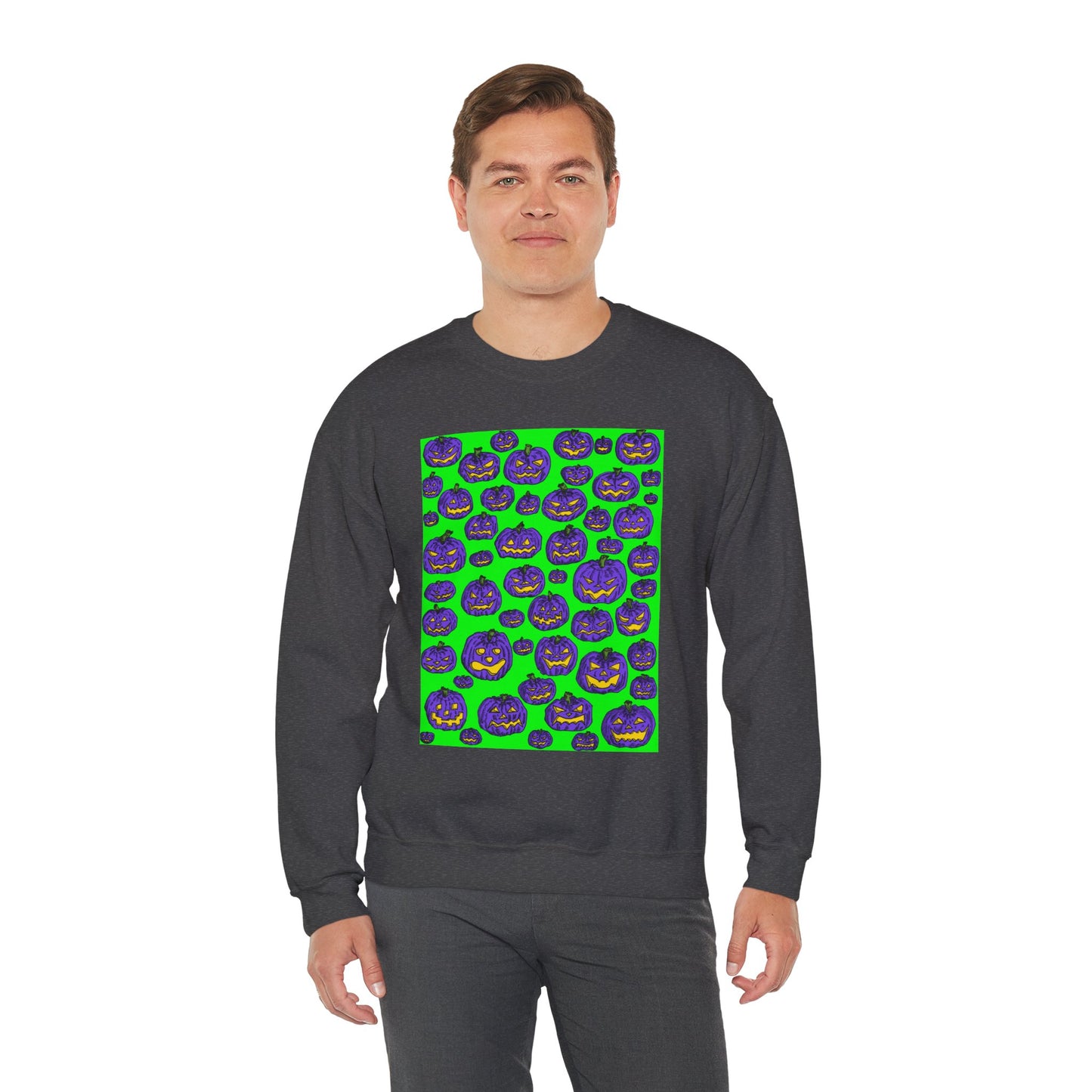 Halloween Pumpkin Crewneck Sweatshirt