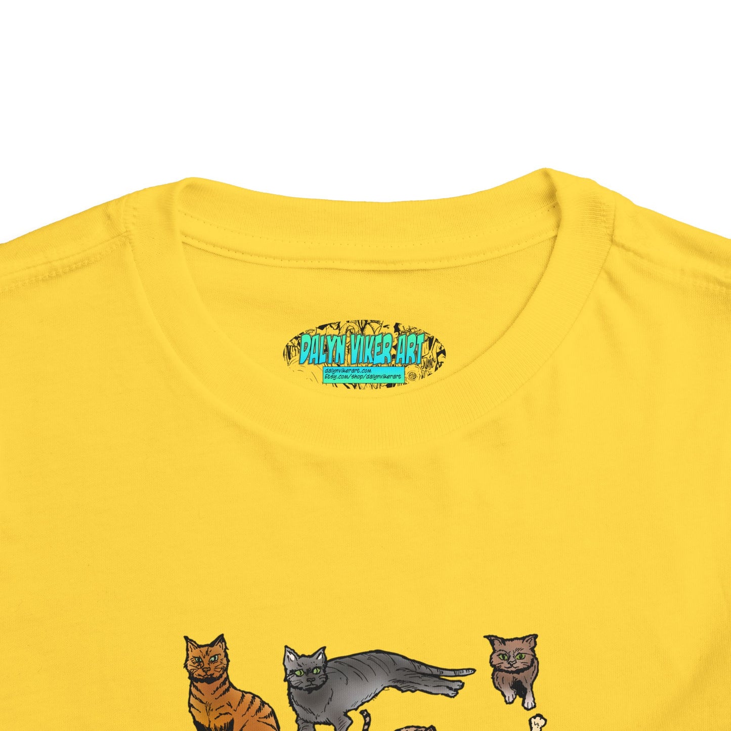 Toddler Tee — Playful Cat Pack Graphic Shirt for Kids