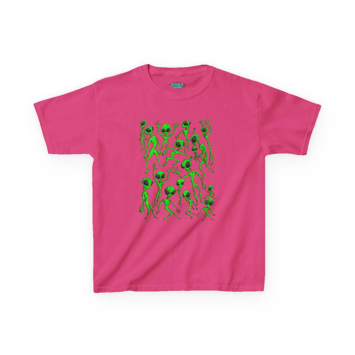 Kids Alien Dance Party T‑Shirt — Fun Green Alien Graphic Tee for Children