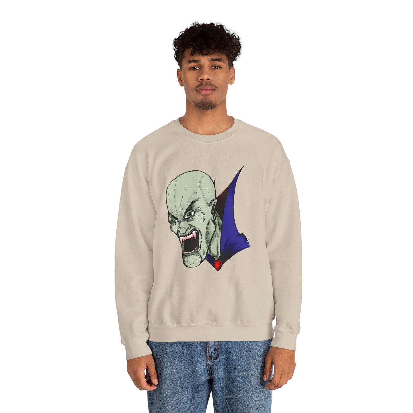 Vampire Graphic Sweatshirt for Halloween