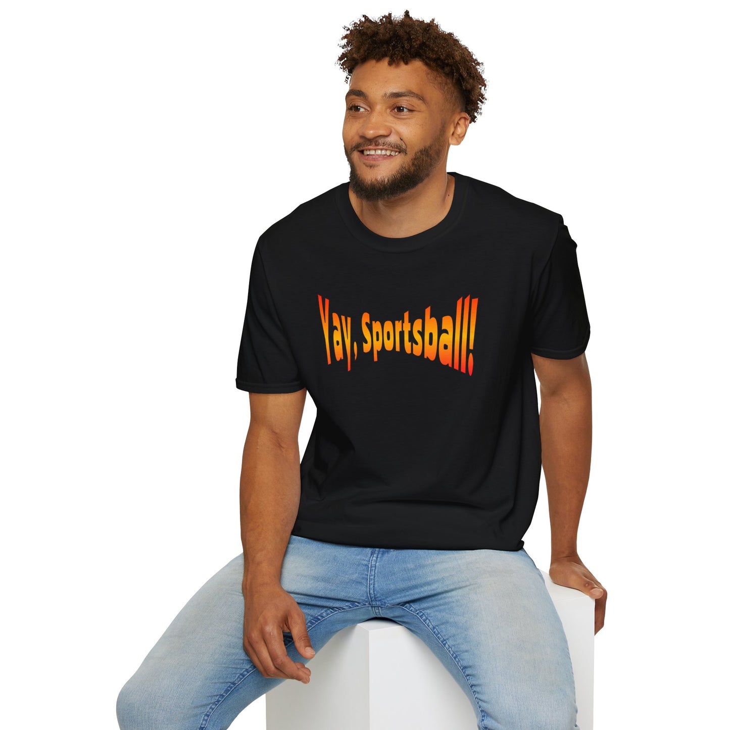 Yay, Sportsball!!!  Unisex Softstyle T-Shirt