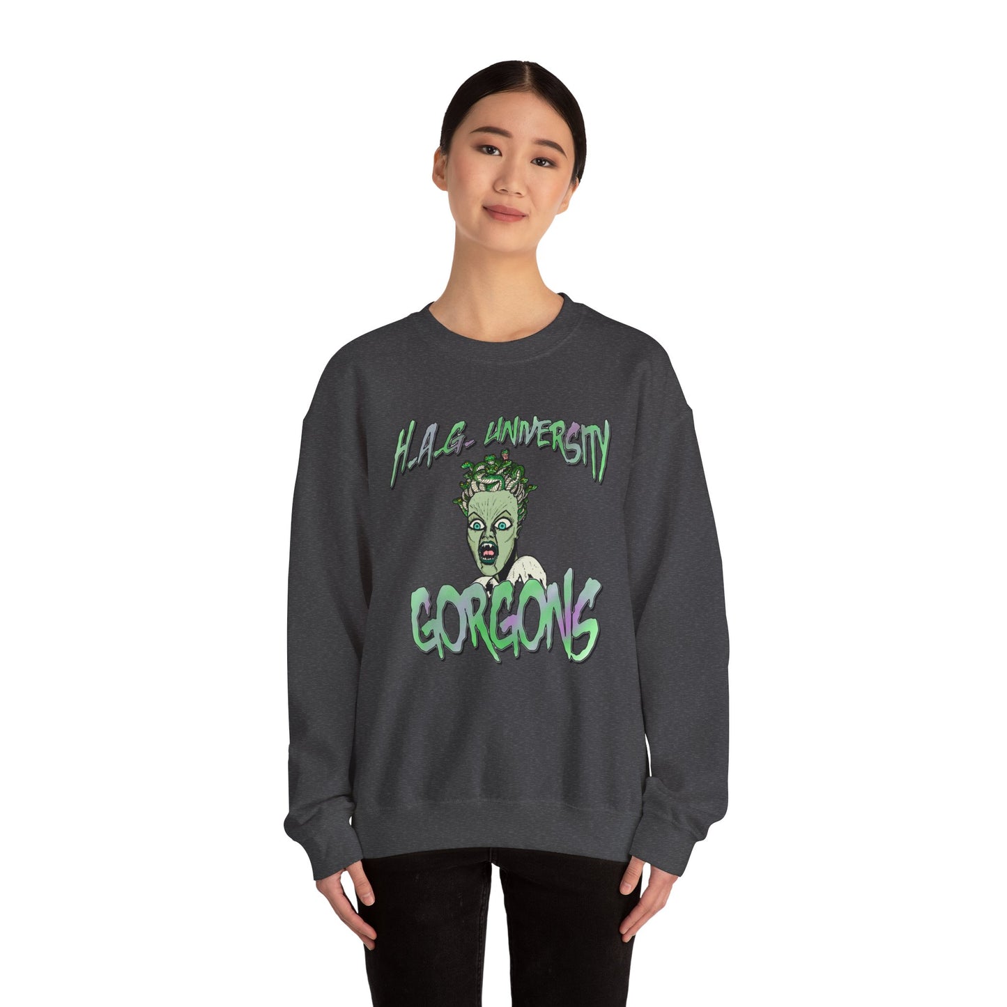 HAG University GORGONS Crewneck Sweatshirt – Unisex Heavy Blend