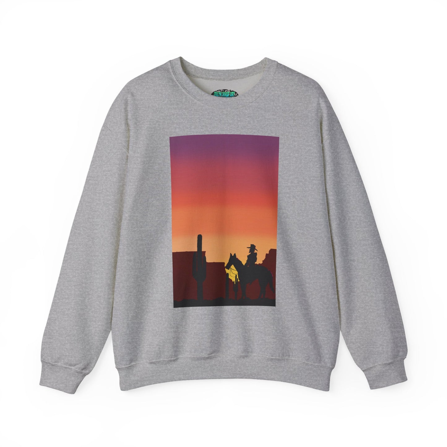 Desert Sunset Silhouette Unisex Crewneck Sweatshirt