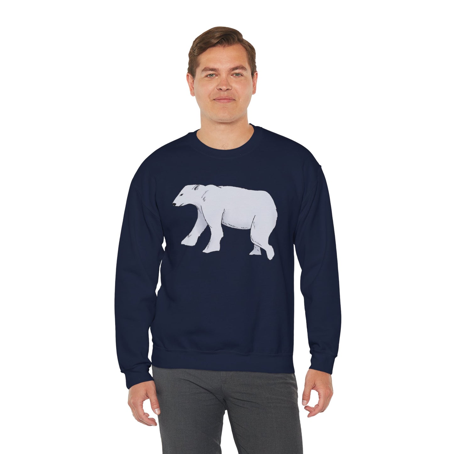 Cozy Polar Bear Crewneck Sweatshirt