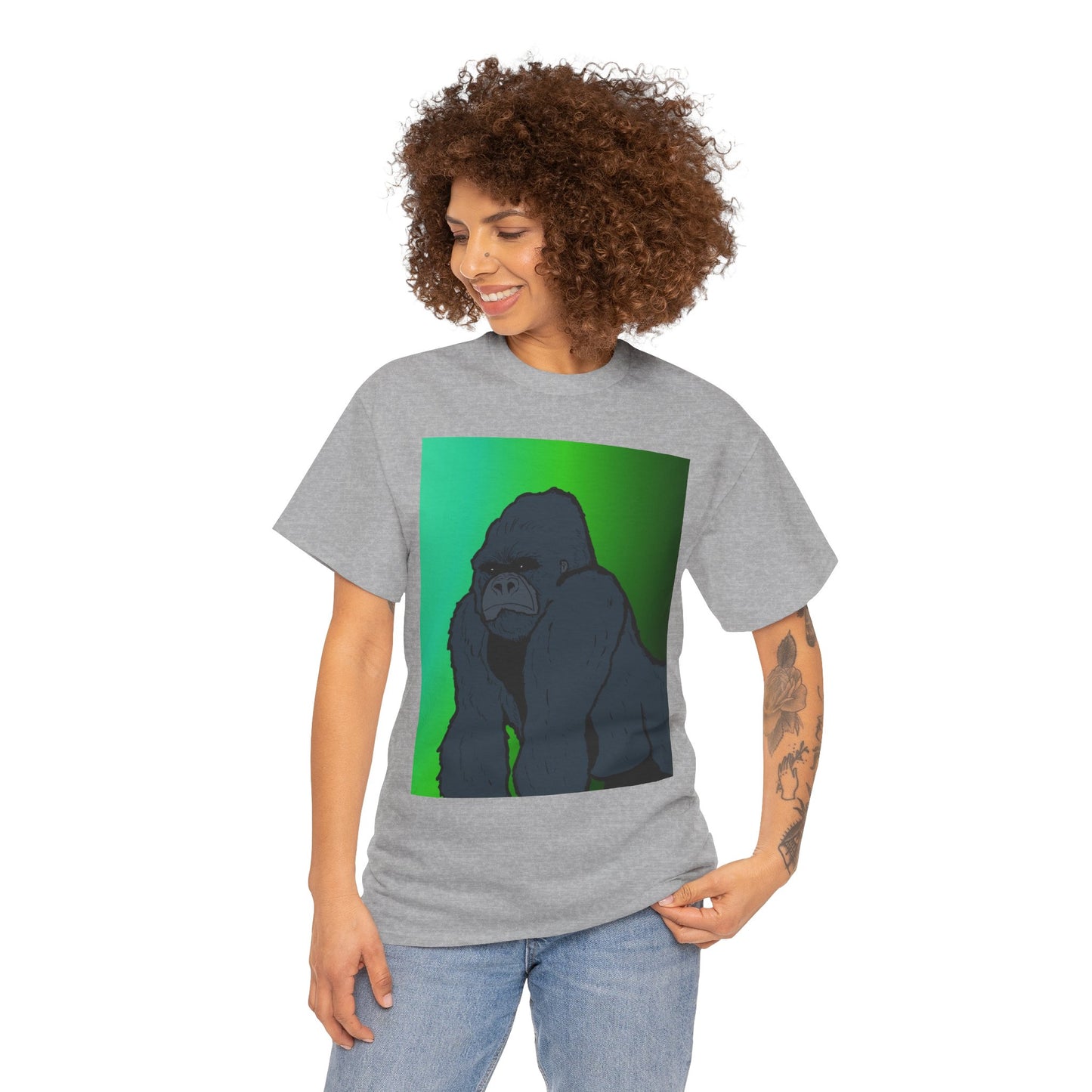 Gorilla Portrait Tee – Graphic Ape Illustration T-Shirt