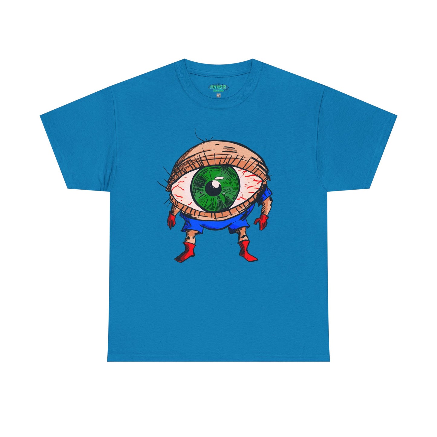 Terrif-EYE-ing - Whimsical Unisex Heavy Cotton Tee with Eye Design