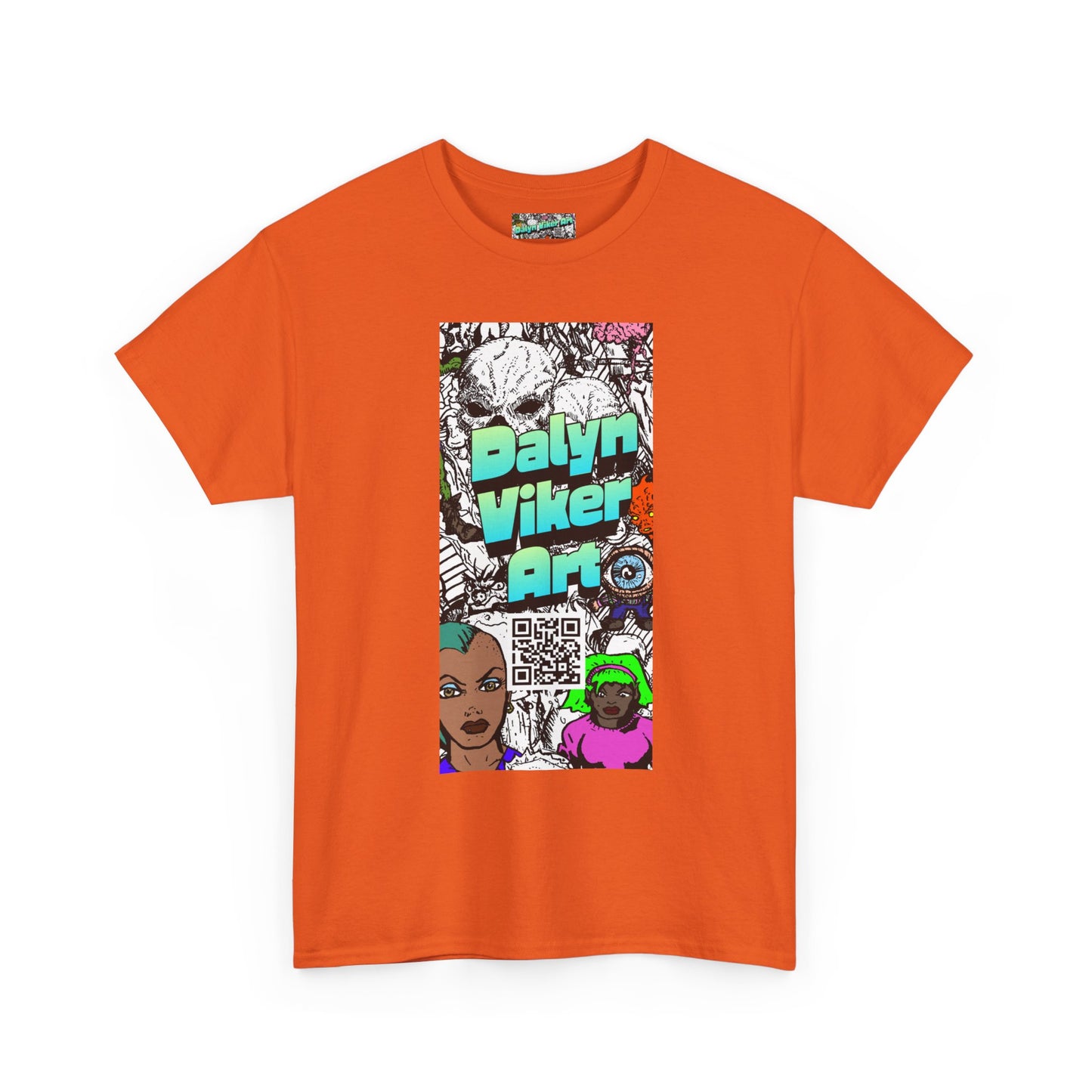 Graphic Art T-Shirt — "Dalyn Viker Art" Vertical Collage Tee
