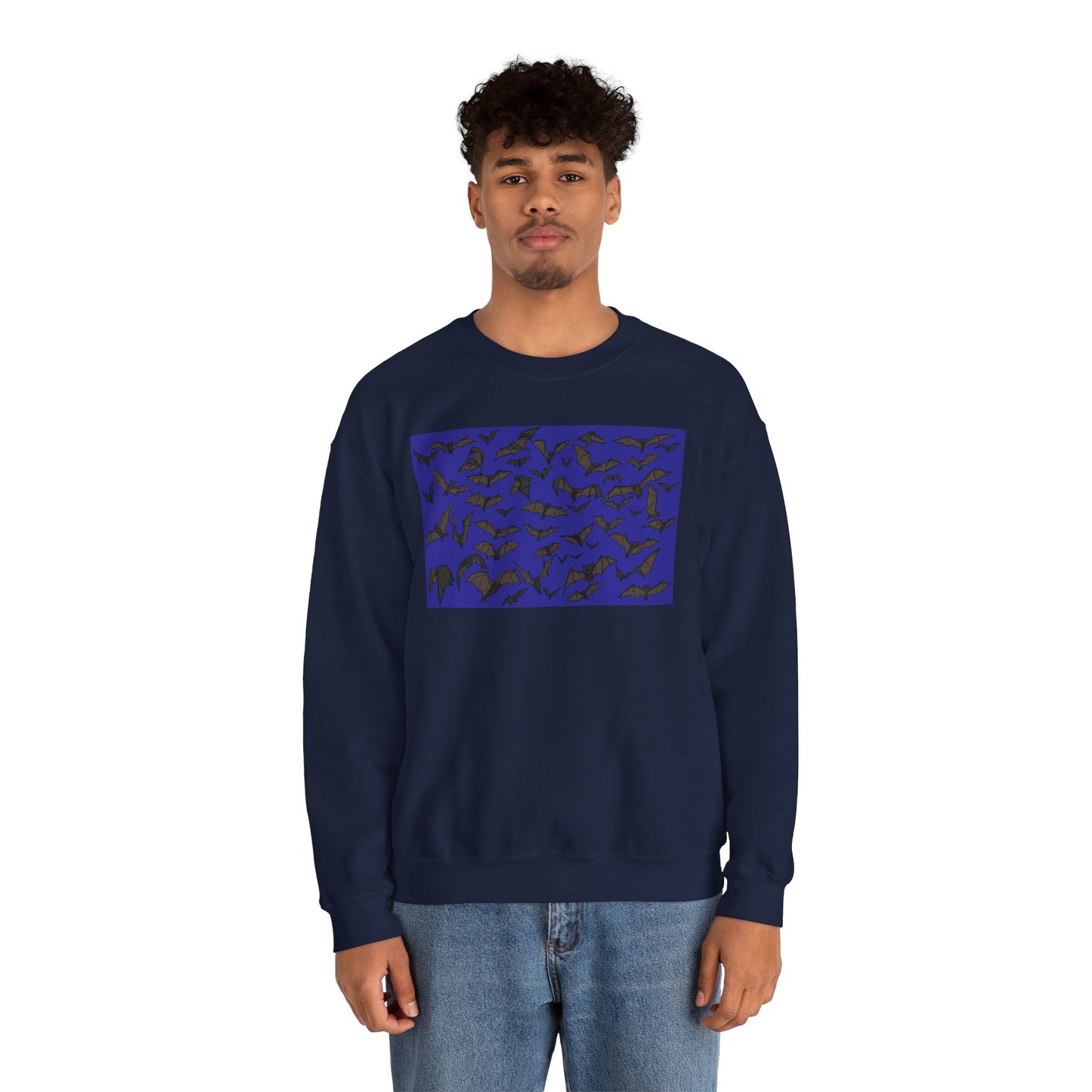 Stylish Bats Unisex Crewneck Sweatshirt with Abstract Design