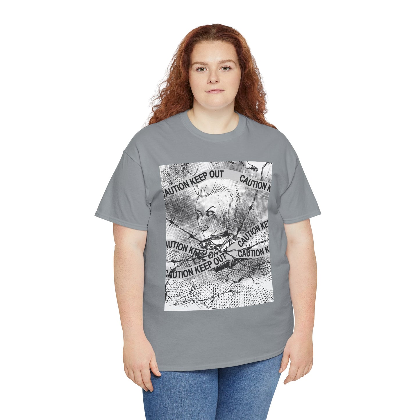 Caution Keep Out Graphic Tee, Unisex T-Shirt, Streetwear Style, Unique Gift, Casual Wear, Must-Have for Trendsetters