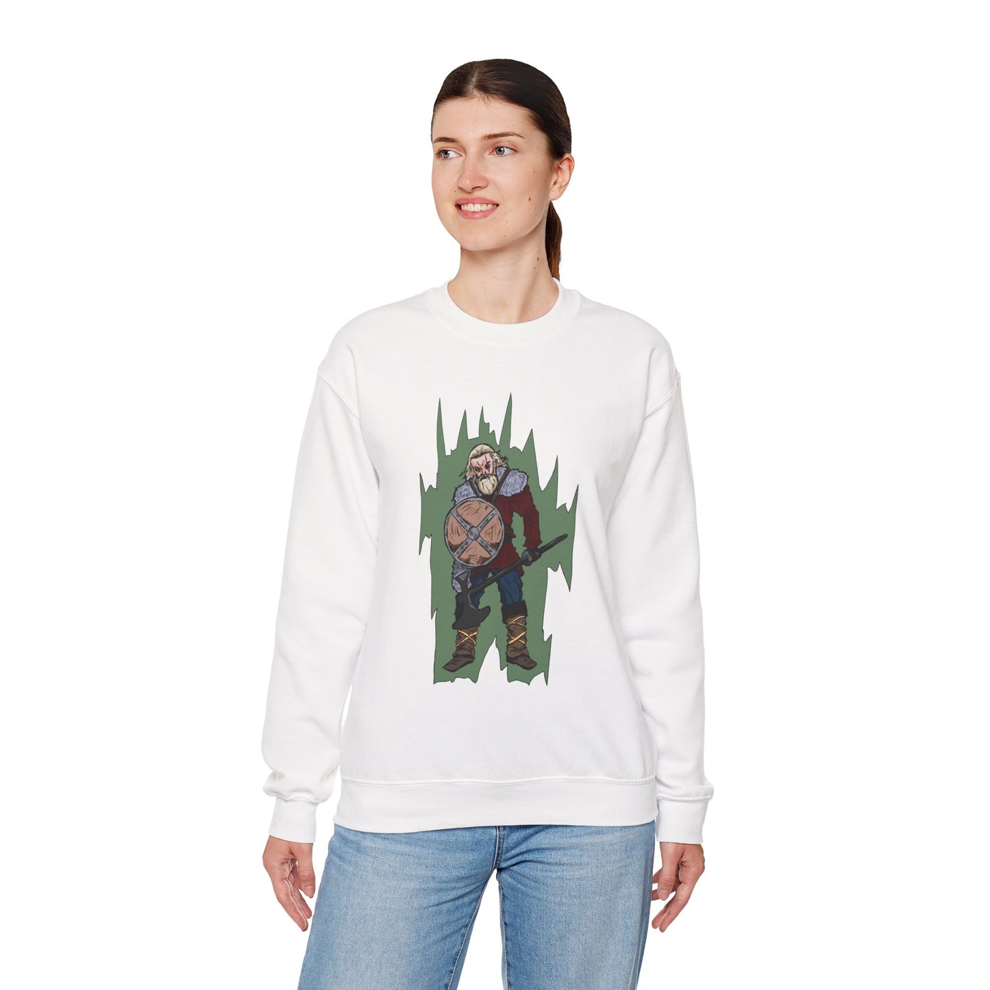 Viking Warrior Sweatshirt - Unisex Heavy Blend Crewneck