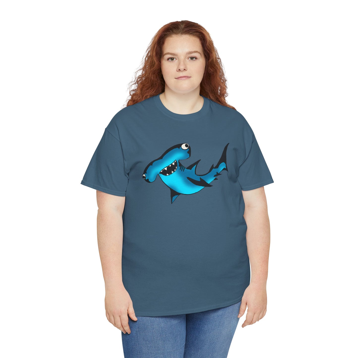 Funny Shark Unisex Heavy Cotton Tee - Perfect Summer Casual Wear