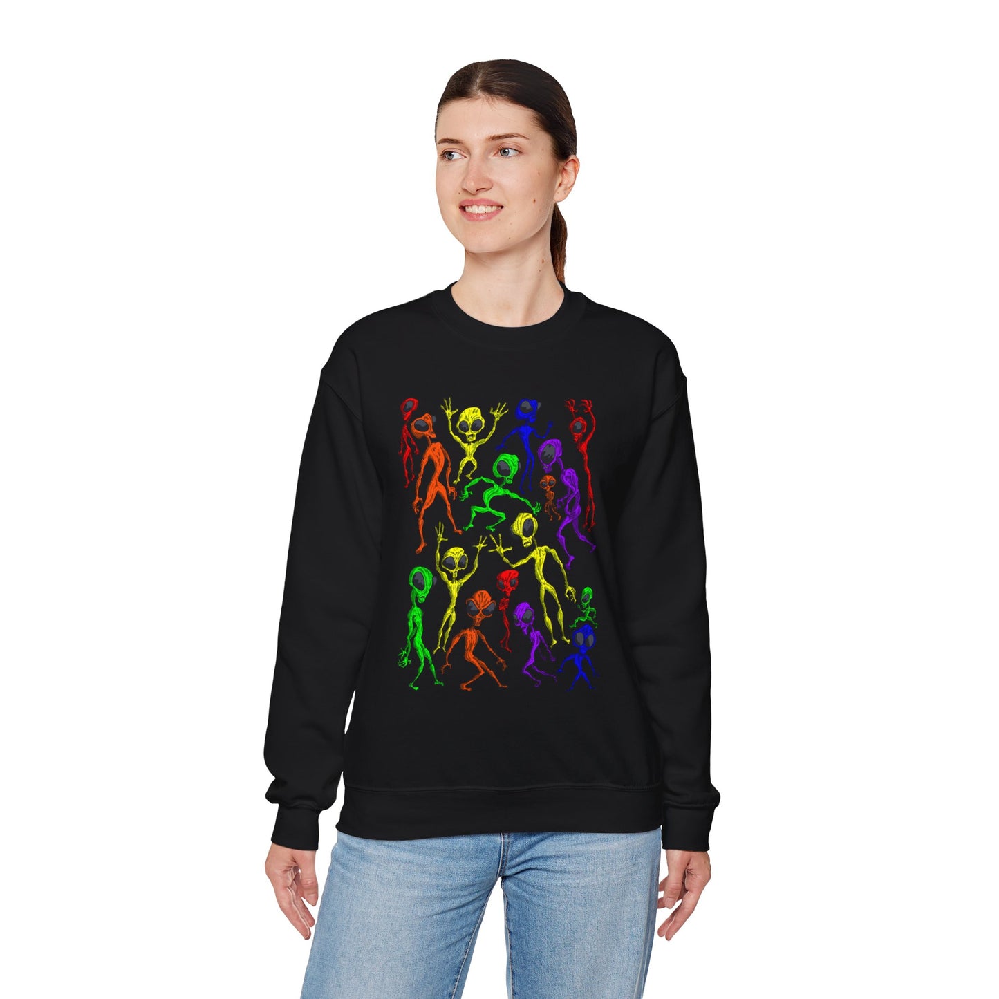 Alien Dance Party Crewneck Sweatshirt