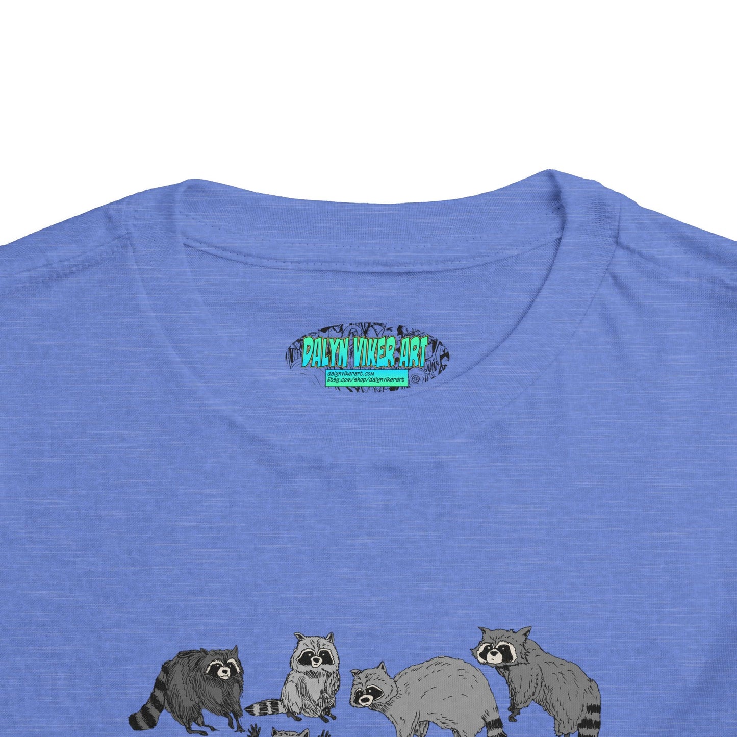 Toddler Tee — Playful Woodland Raccoon Crew Cute Kids Shirt