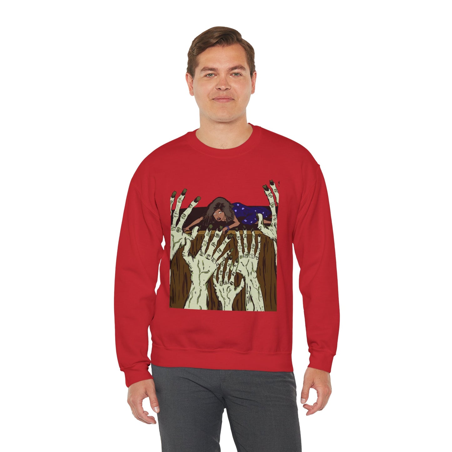 Haunting Hands Crewneck Sweatshirt - Unisex Heavy Blend™