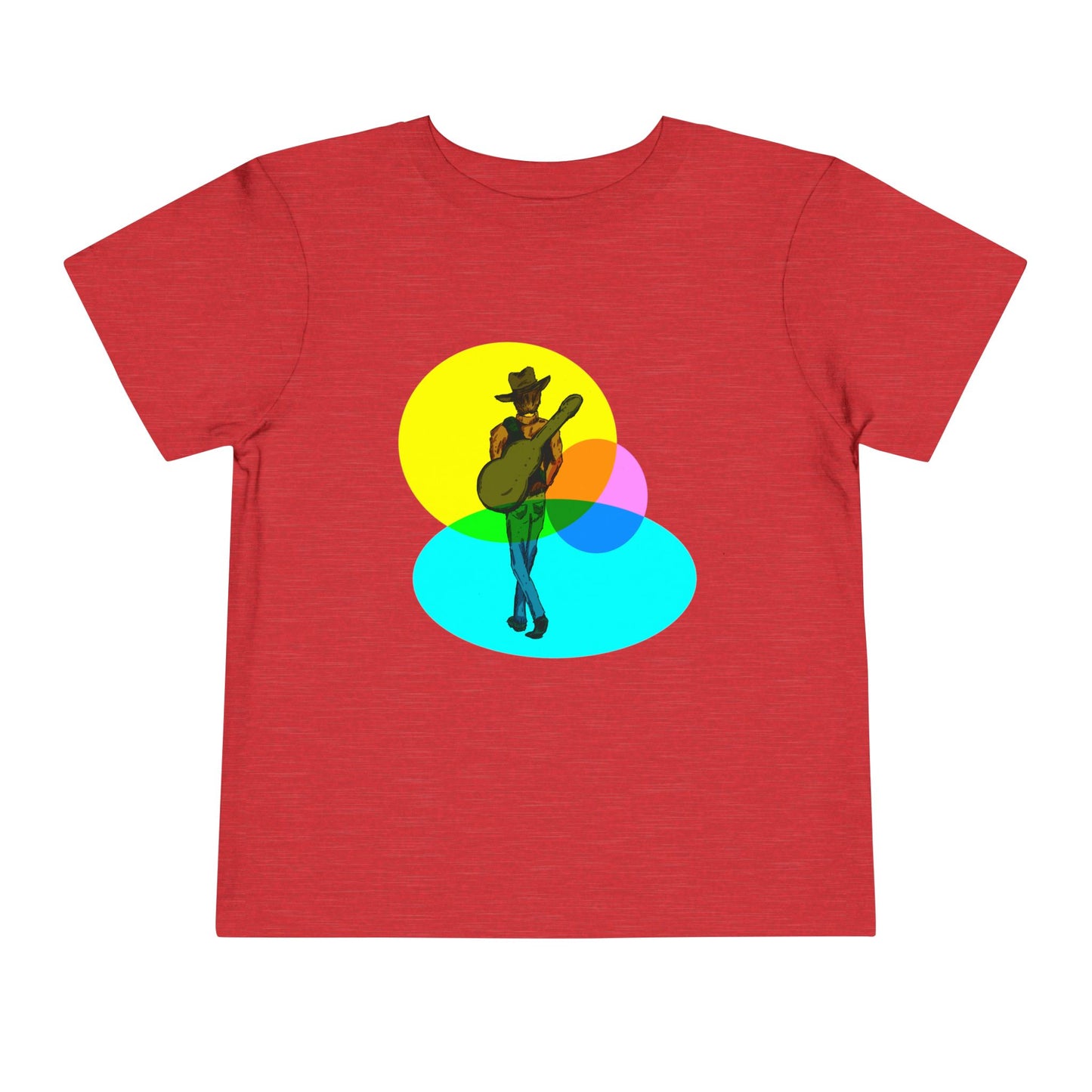 Toddler Tee — Colorful Cowboy Guitar Kids Shirt