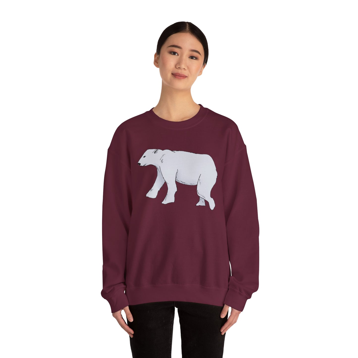 Cozy Polar Bear Crewneck Sweatshirt