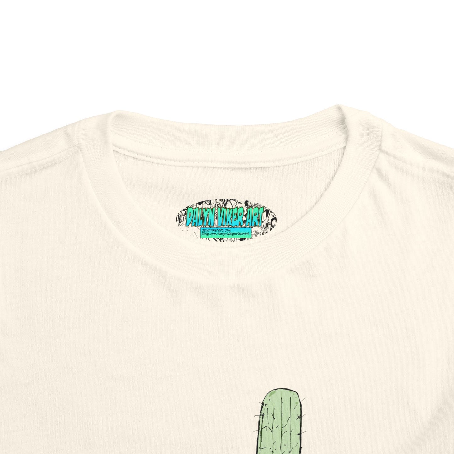 Toddler Tee — Desert Cactus with Guitar Graphic