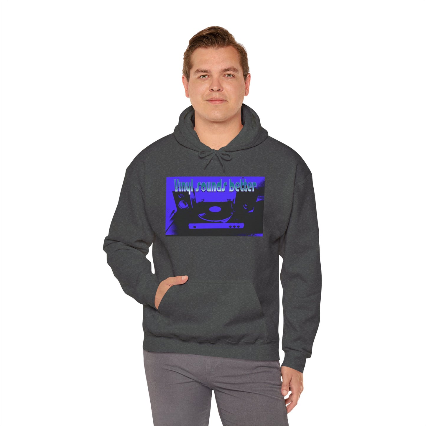 Vinyl Sounds Better Hoodie, Perfect for Music Lovers, Gift for DJs, Casual Wear, Comfortable Sweatshirt, Trendy Music Apparel