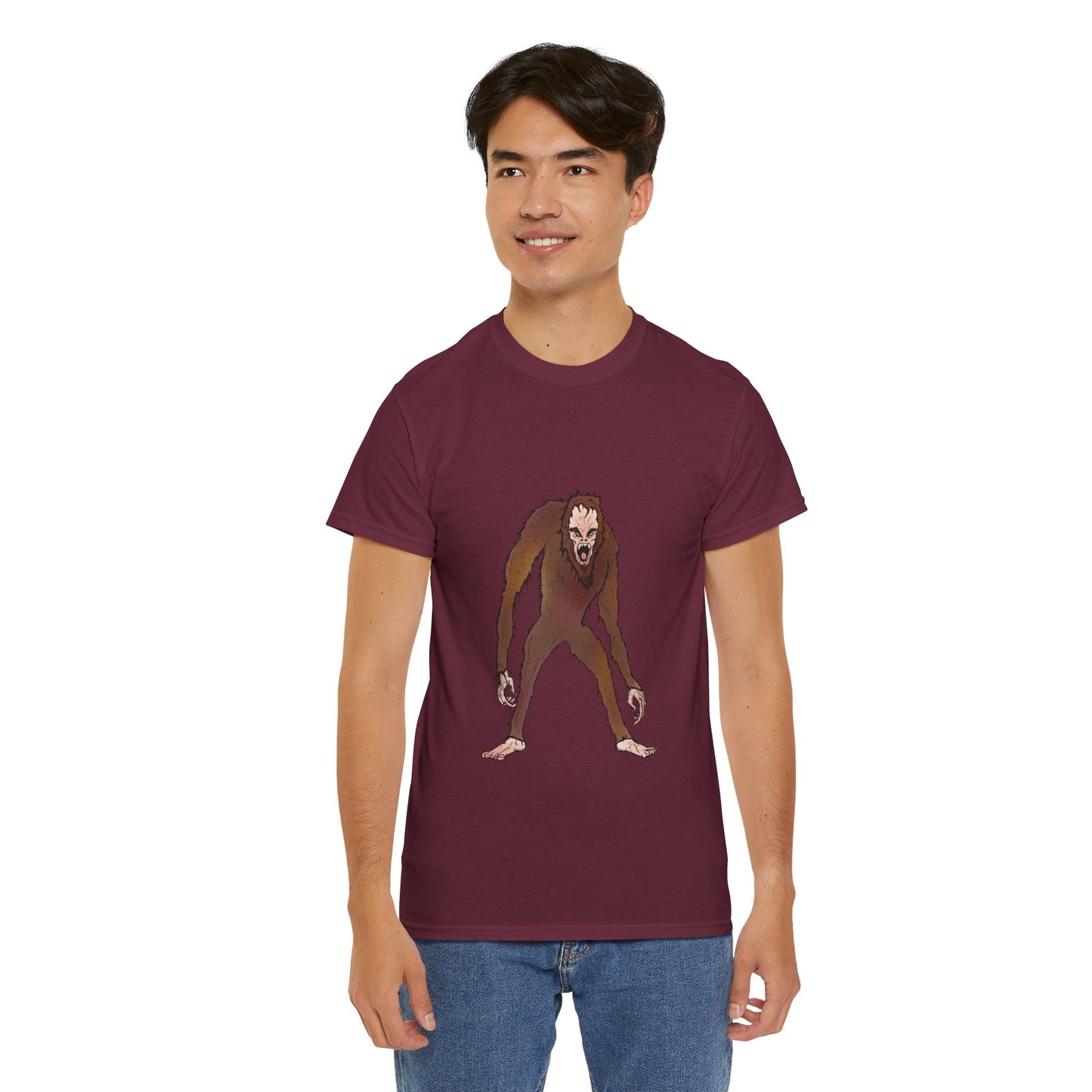 Bigfoot Sketch T‑Shirt — Retro Sasquatch Graphic Tee