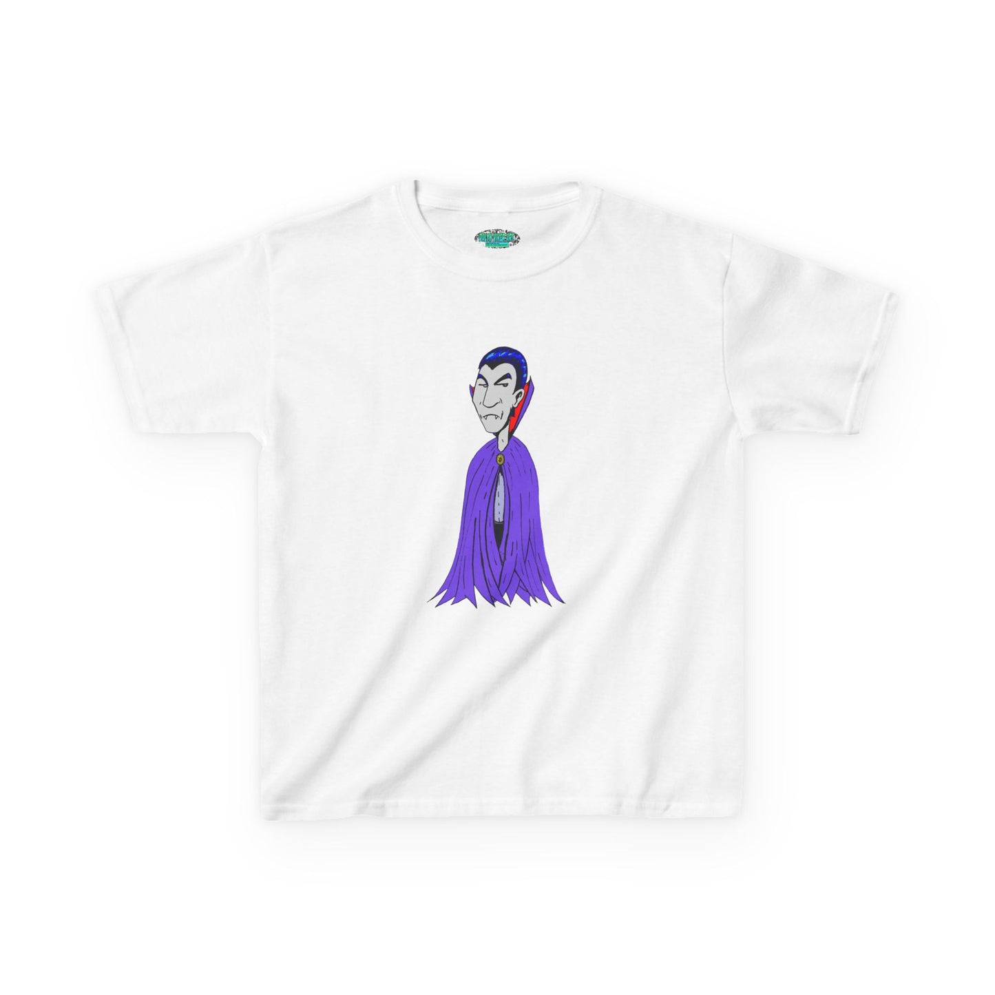 Kids Vampire T-Shirt — Cute Purple Dracula Tee for Halloween