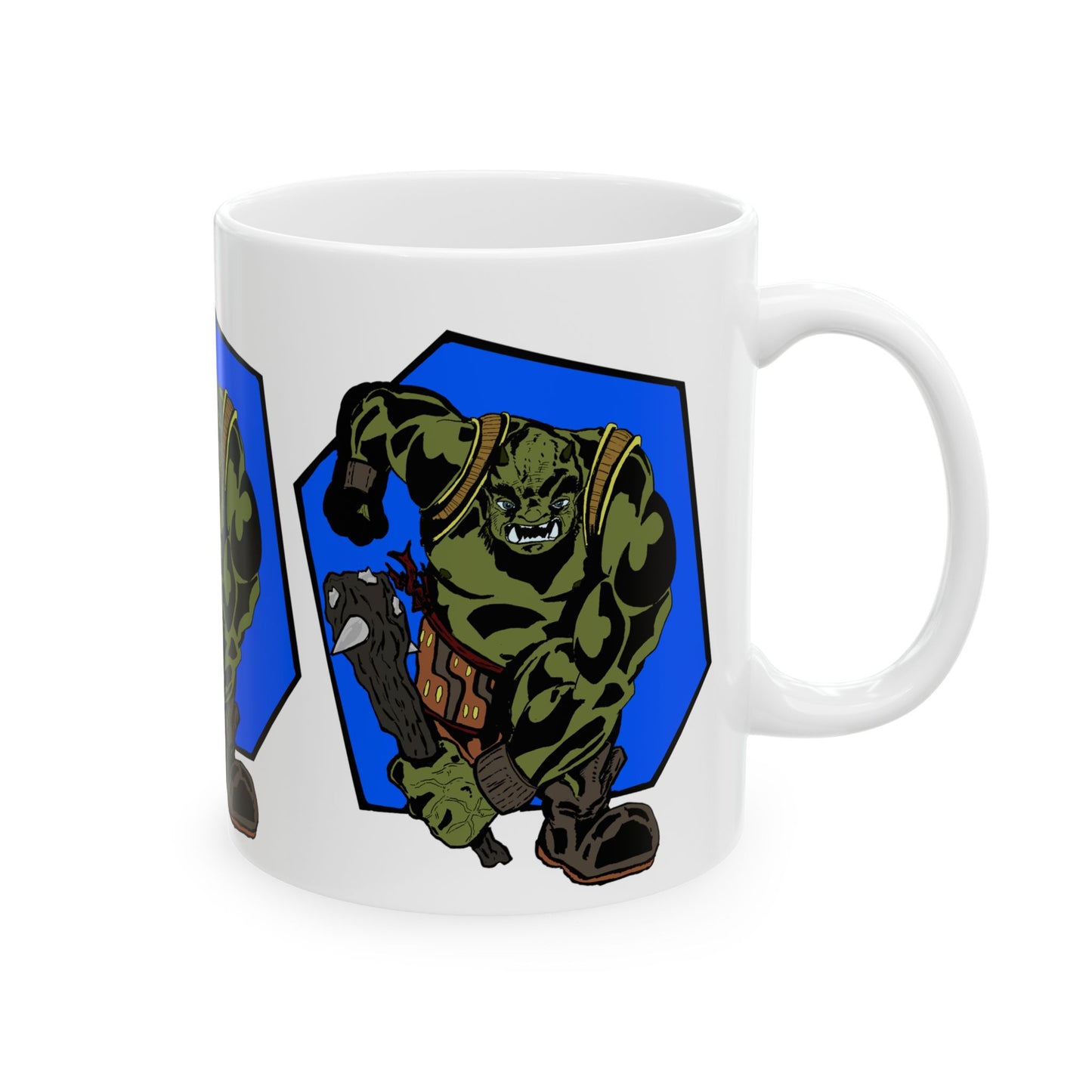 Running Ogre Ceramic Mug, (11oz)