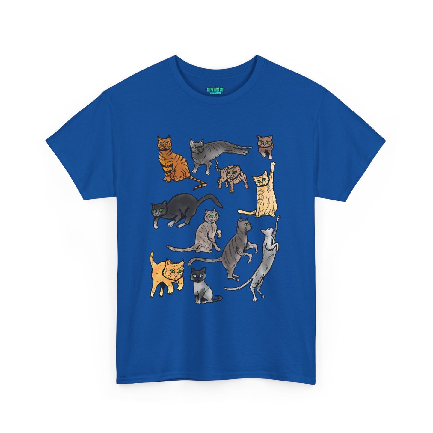 Cats Collage T-Shirt — Cute Cat Illustration Tee for Cat Lovers