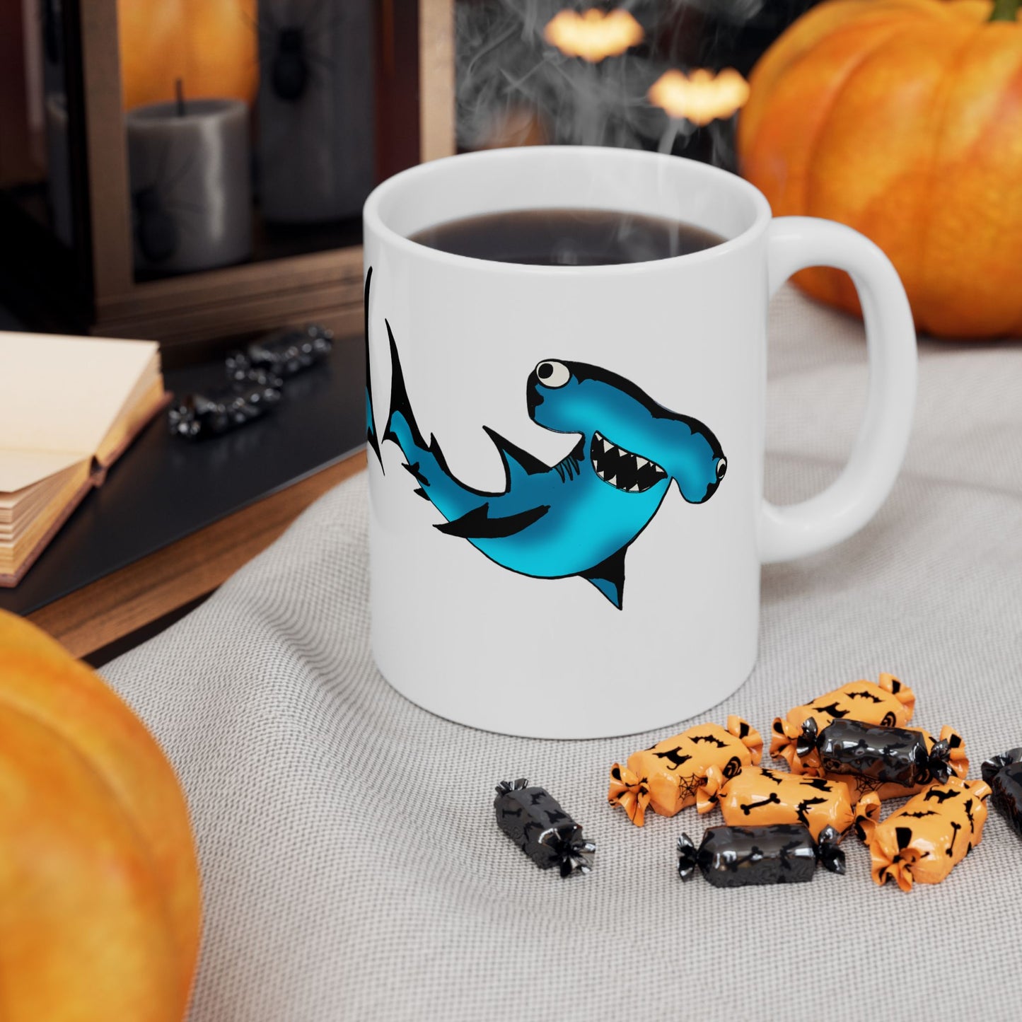Cute Hammerhead Shark Ceramic Mug - Fun Gift for Animal Lovers