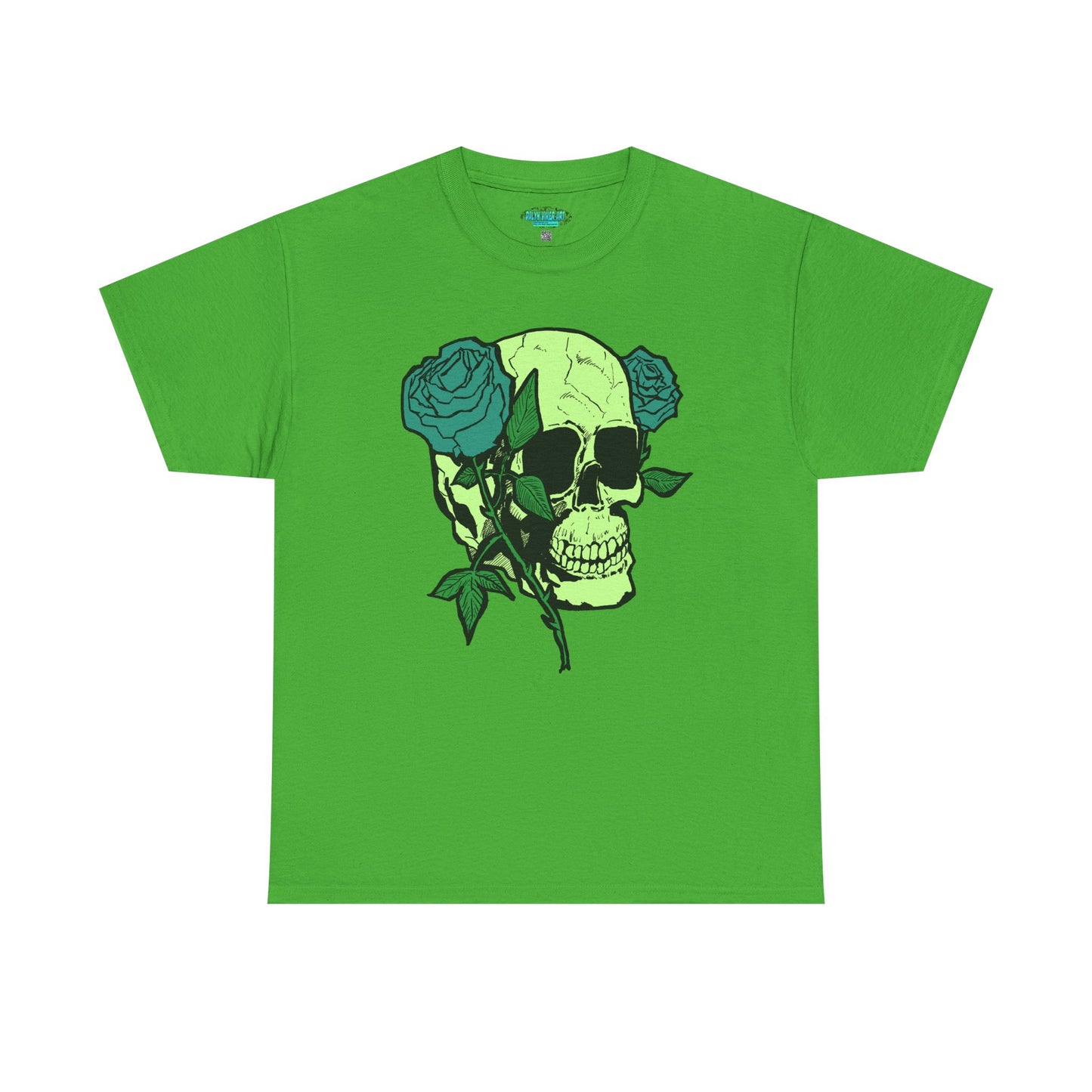 Skull & Rose Graphic Tee - Unisex Heavy Cotton Shirt