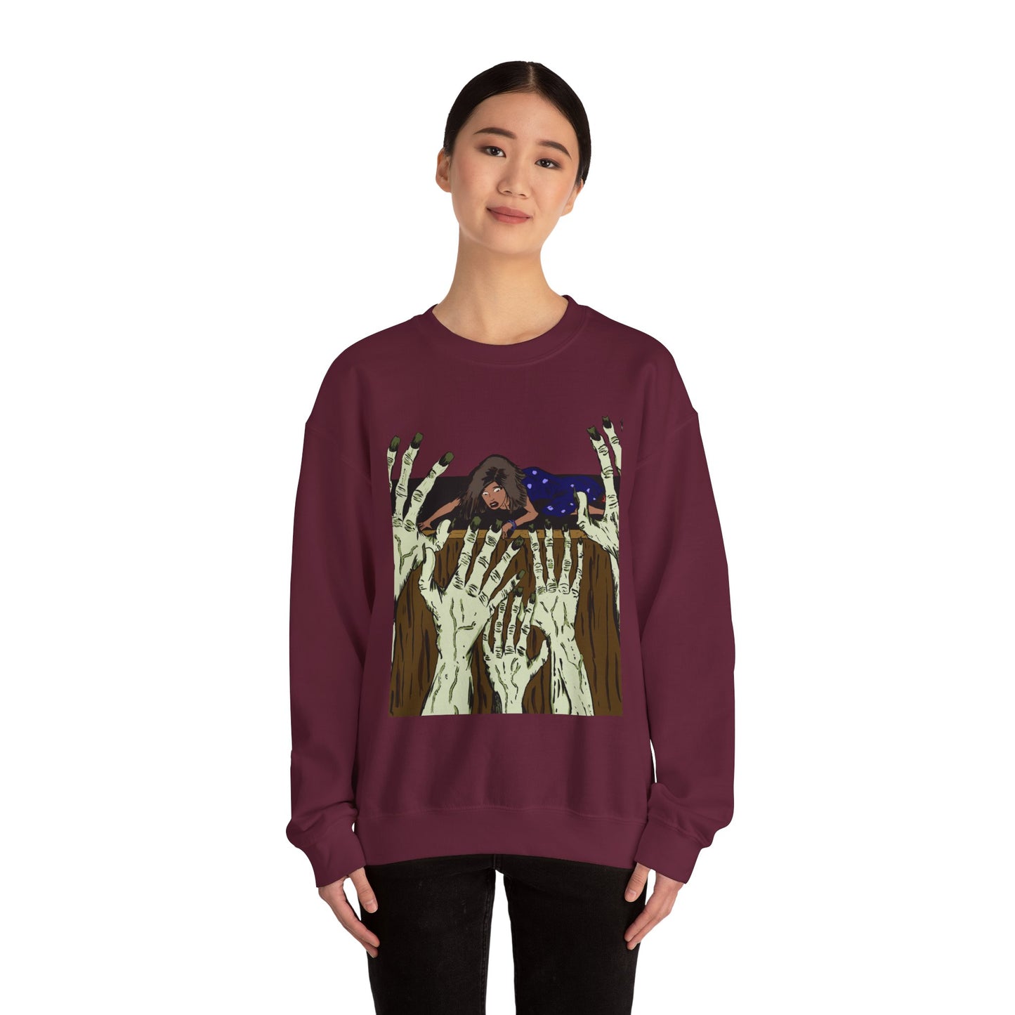 Haunting Hands Crewneck Sweatshirt - Unisex Heavy Blend™
